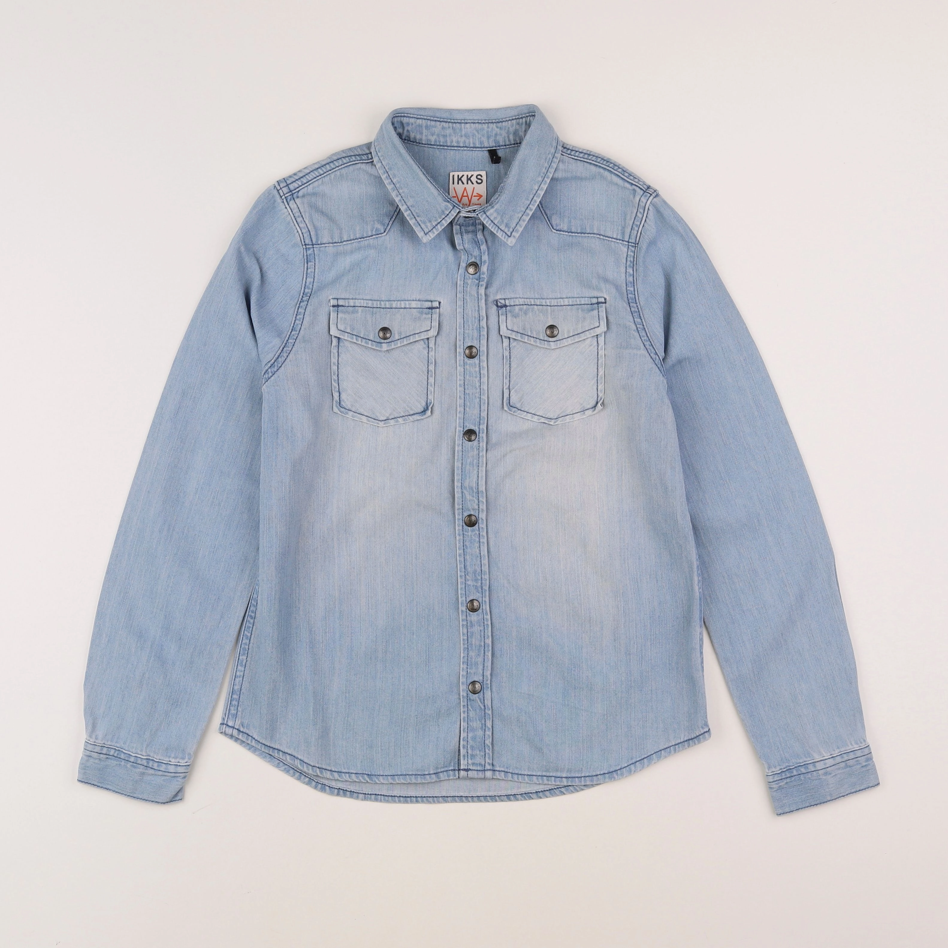IKKS - chemise bleu - 10 ans
