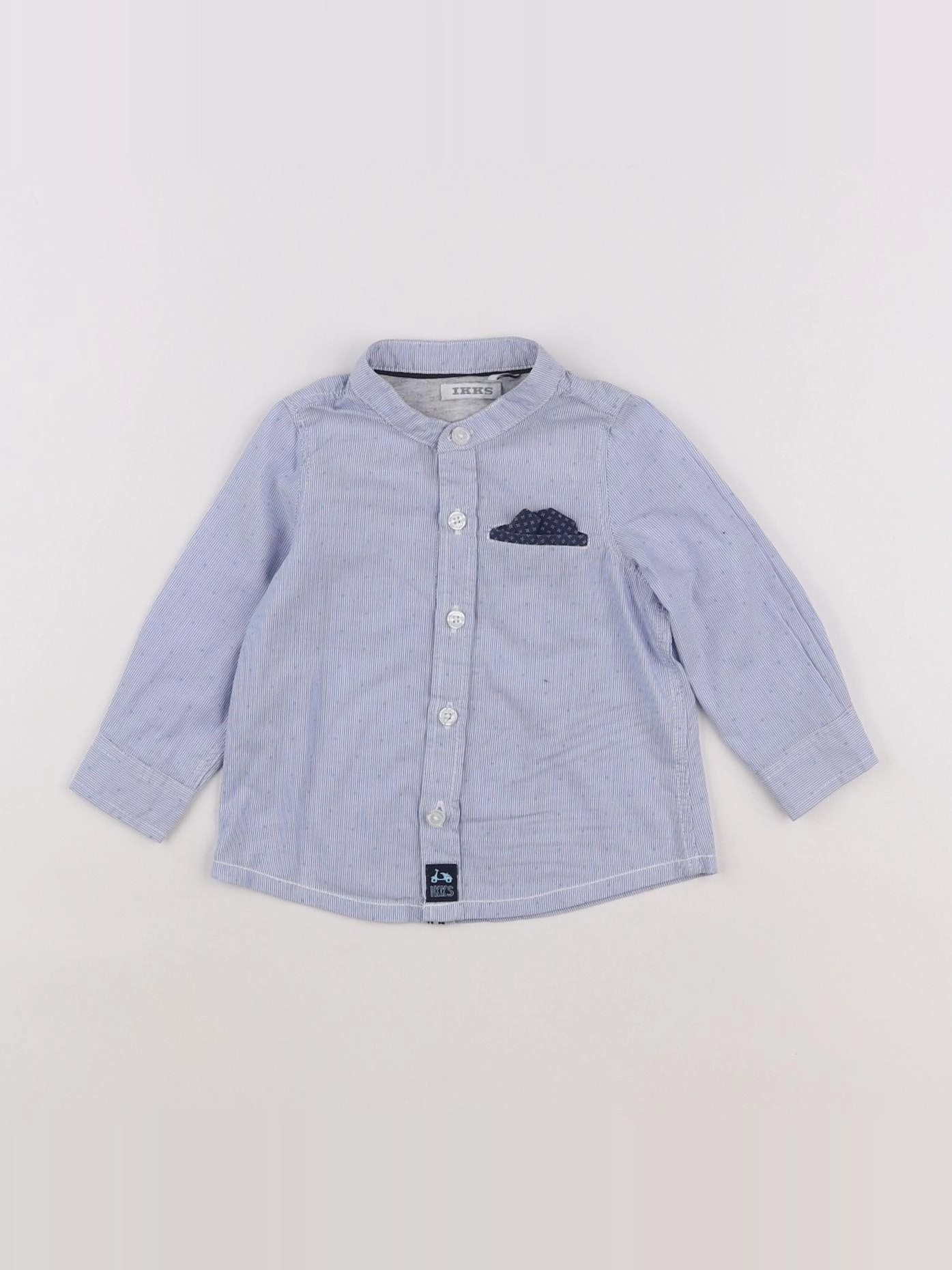 IKKS - chemise bleu - 6 mois