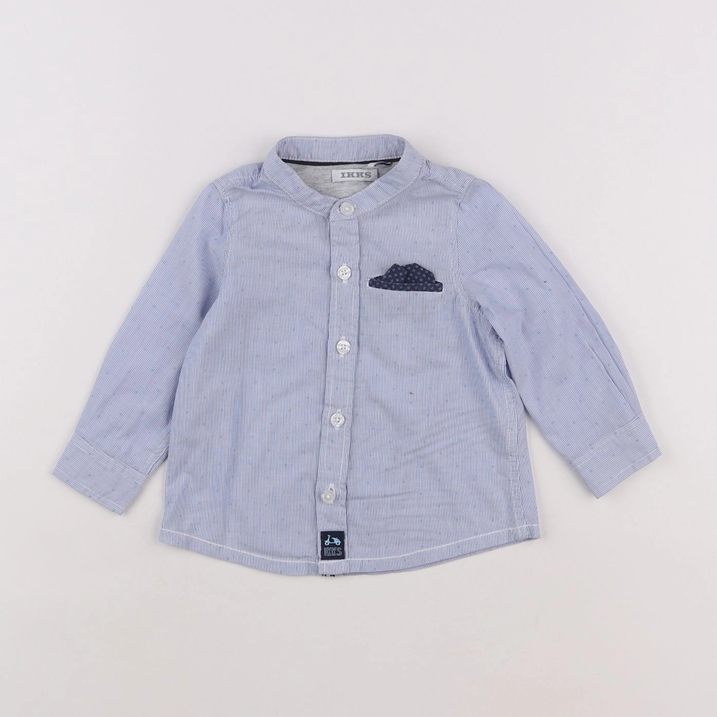 IKKS - chemise bleu - 6 mois