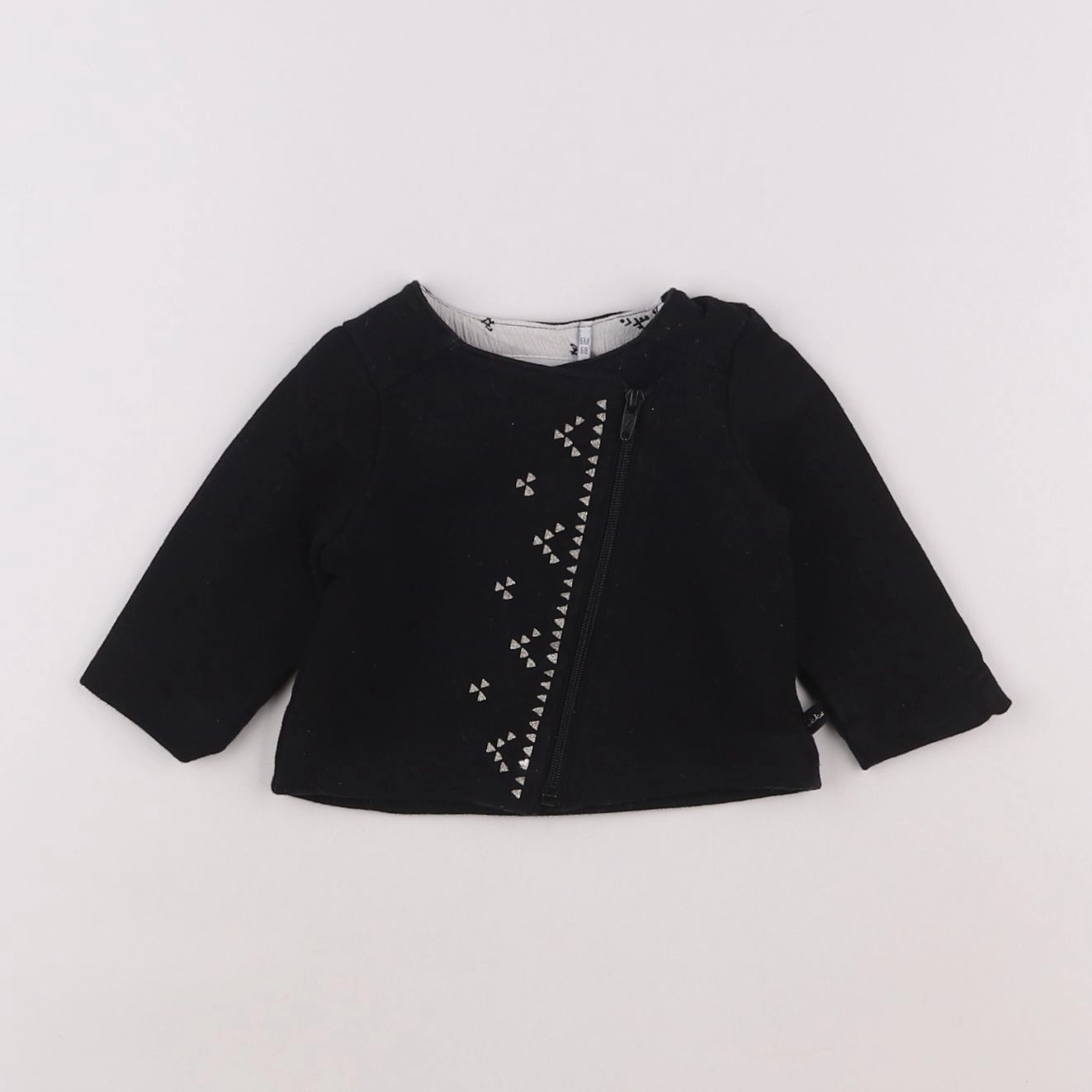 IKKS - sweat noir - 6 mois