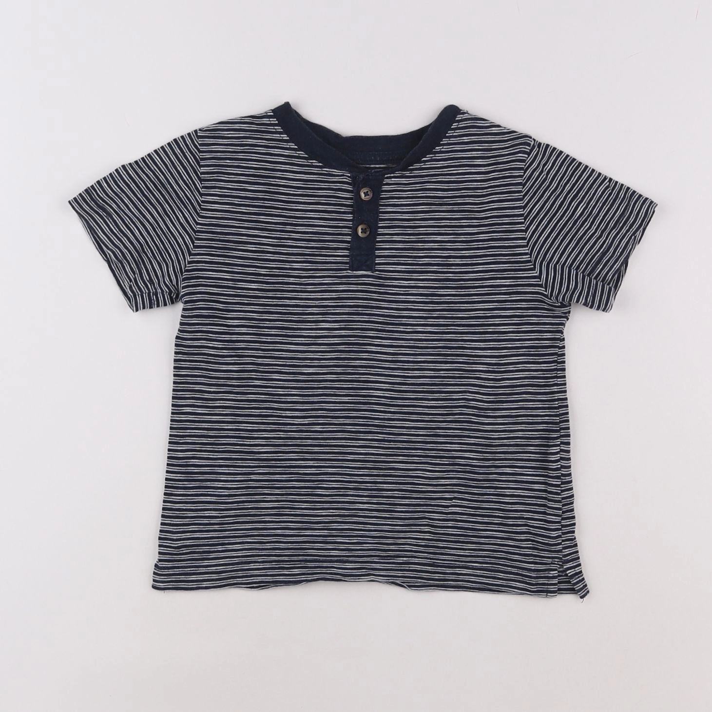 H&M - tee-shirt bleu - 2/4 ans