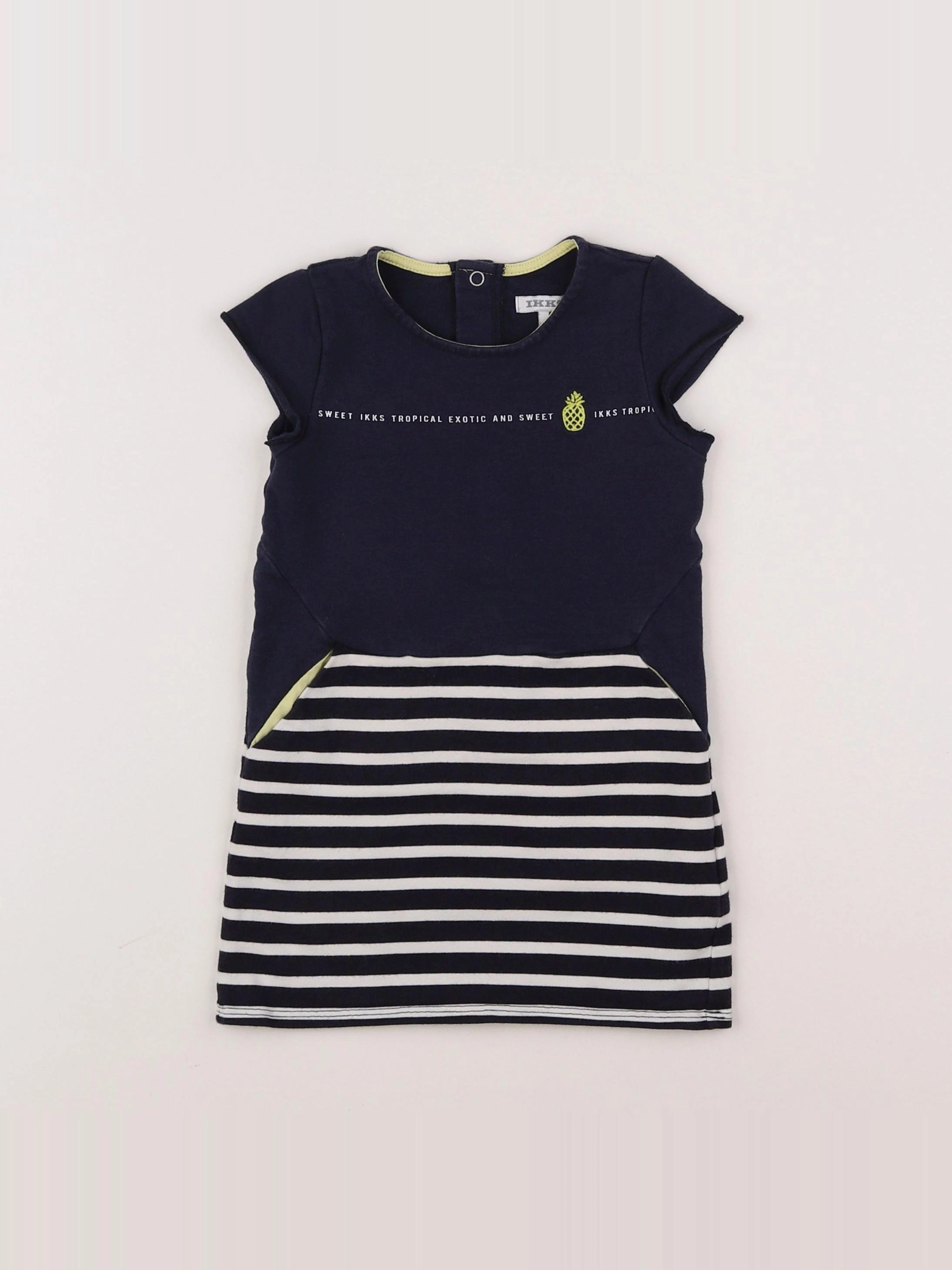 IKKS - robe bleu - 2 ans