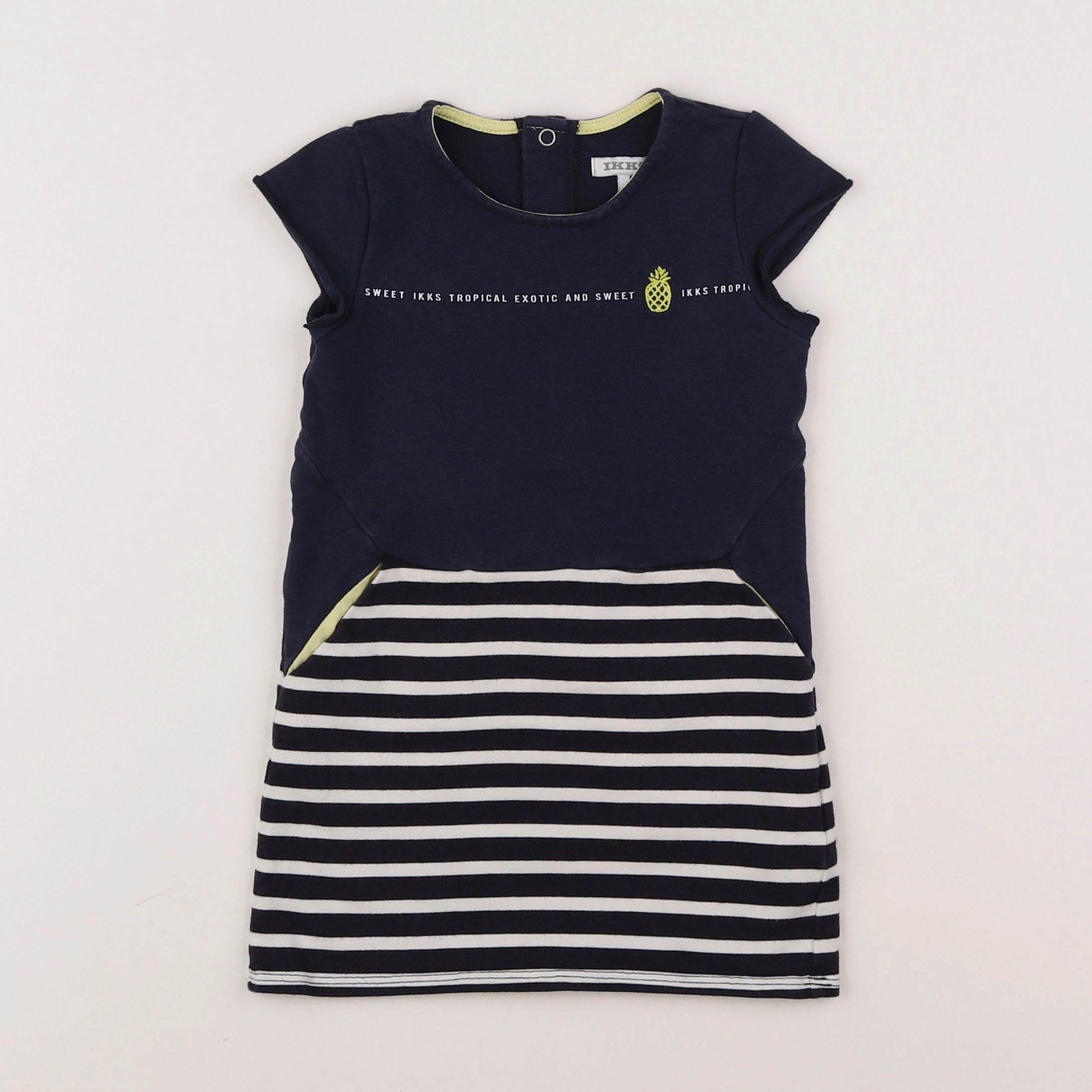 IKKS - robe bleu - 2 ans
