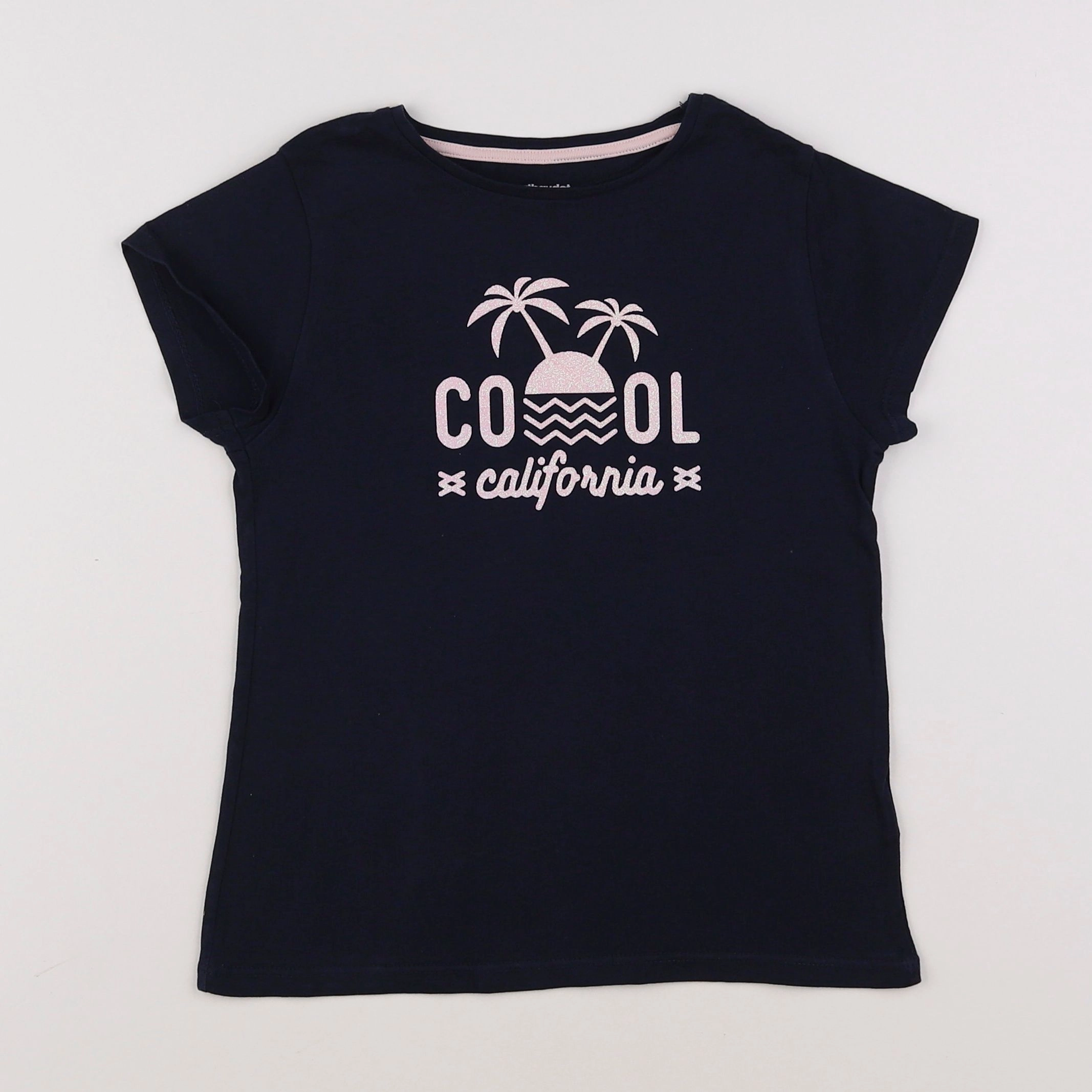 Vertbaudet - tee-shirt bleu - 8 ans