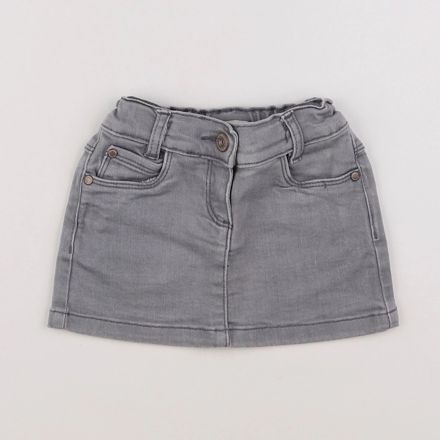 Vertbaudet - jupe gris - 2 ans