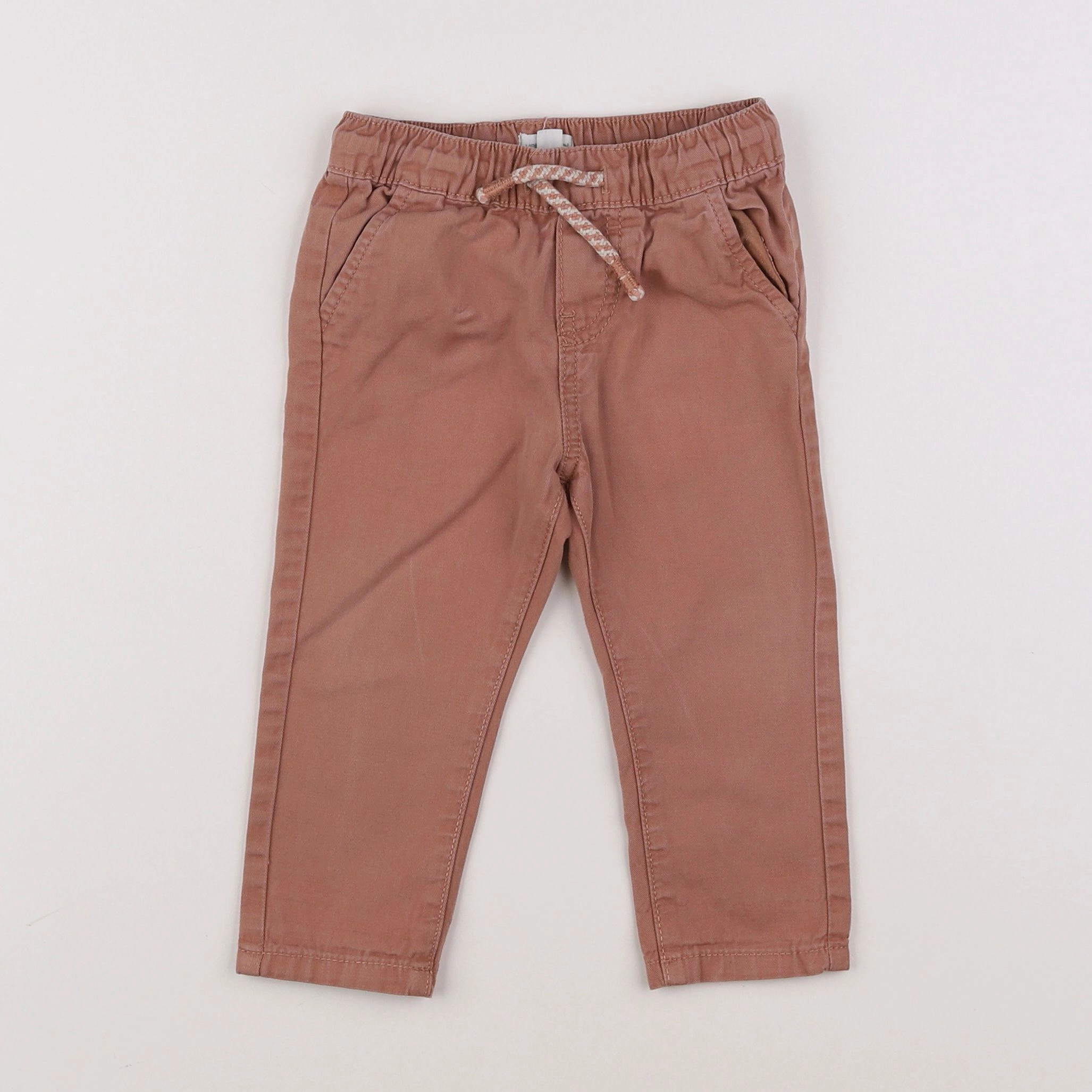 Vertbaudet - pantalon marron - 12 mois