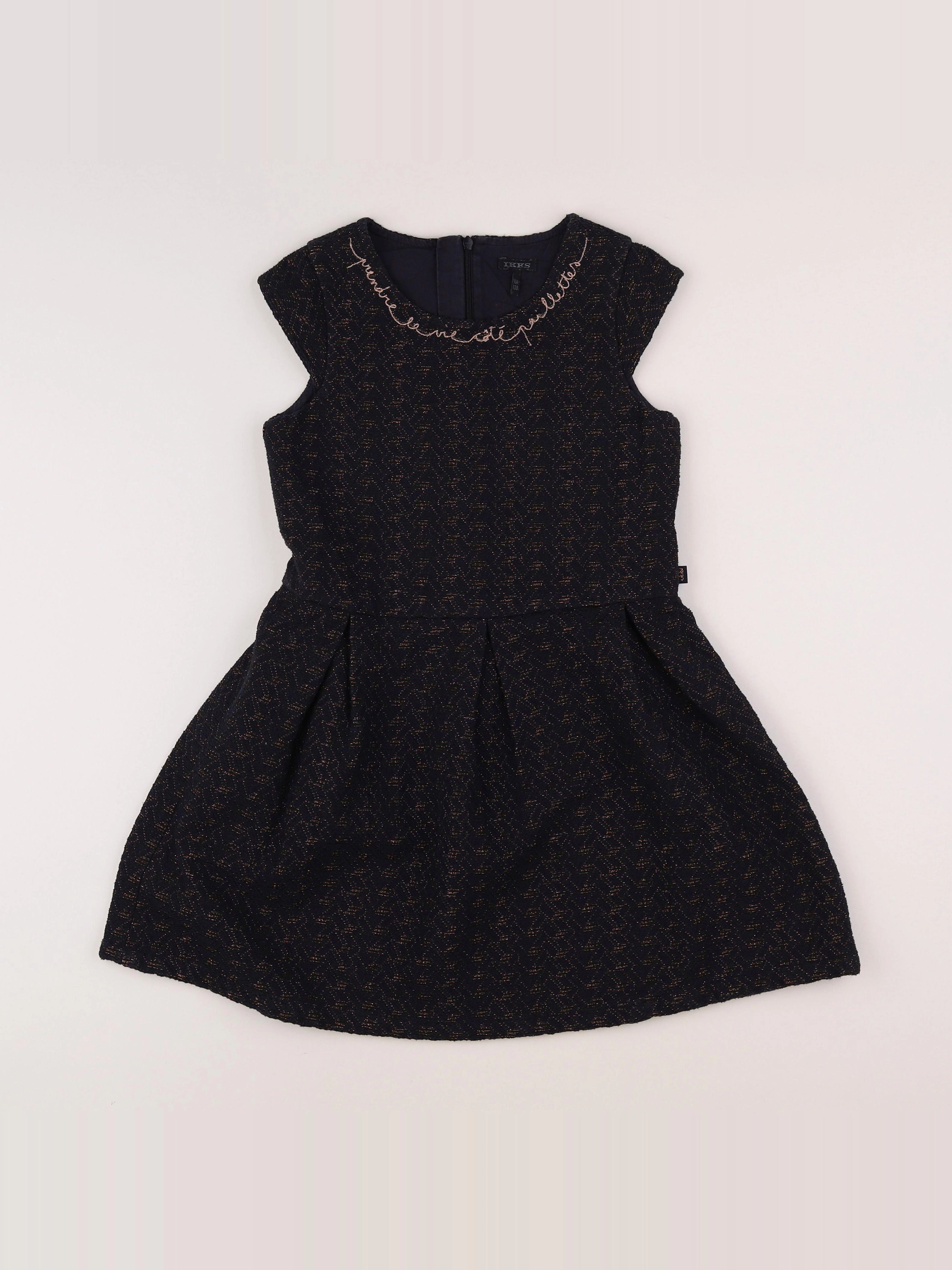 IKKS - robe bleu, bronze - 10 ans