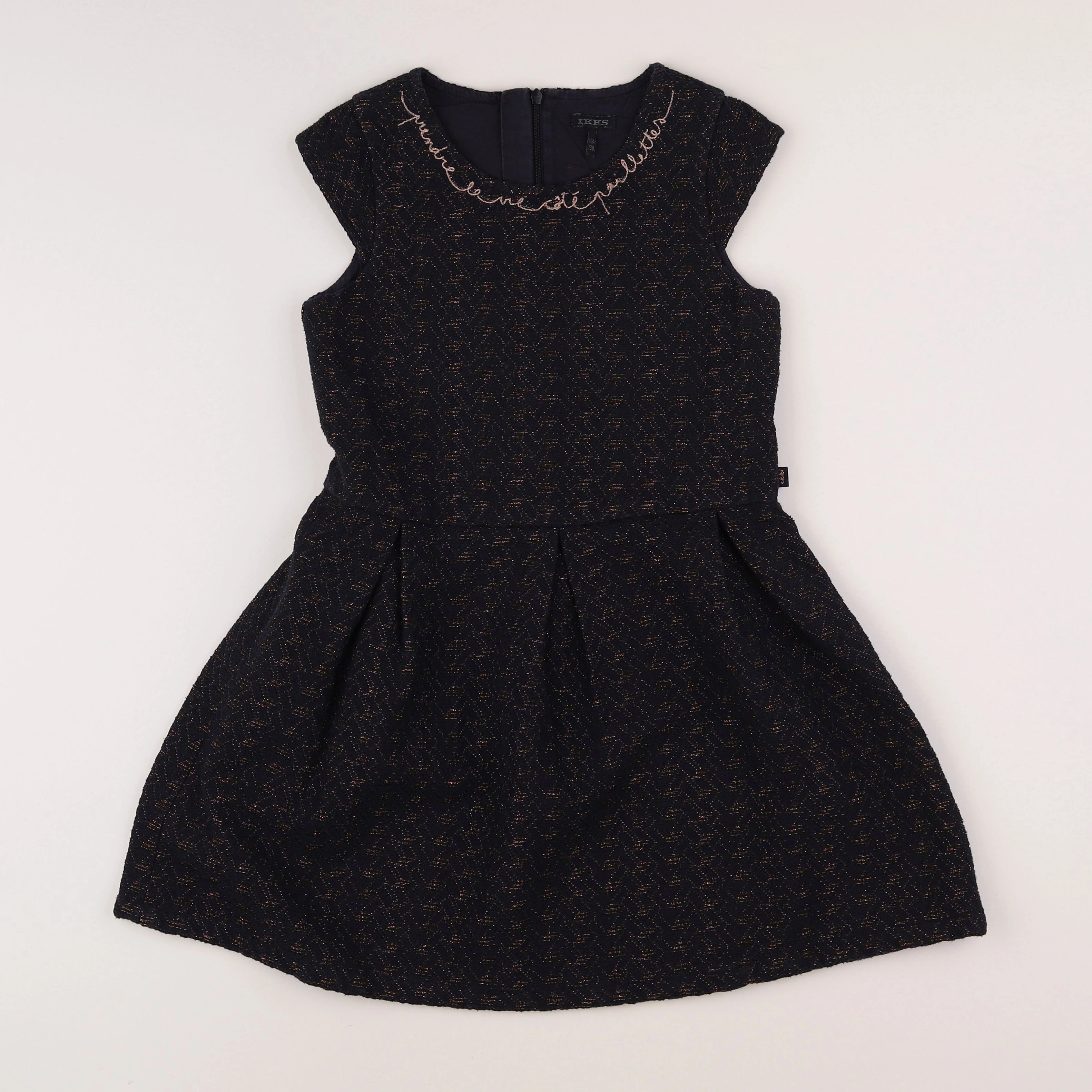 IKKS - robe bleu, bronze - 10 ans