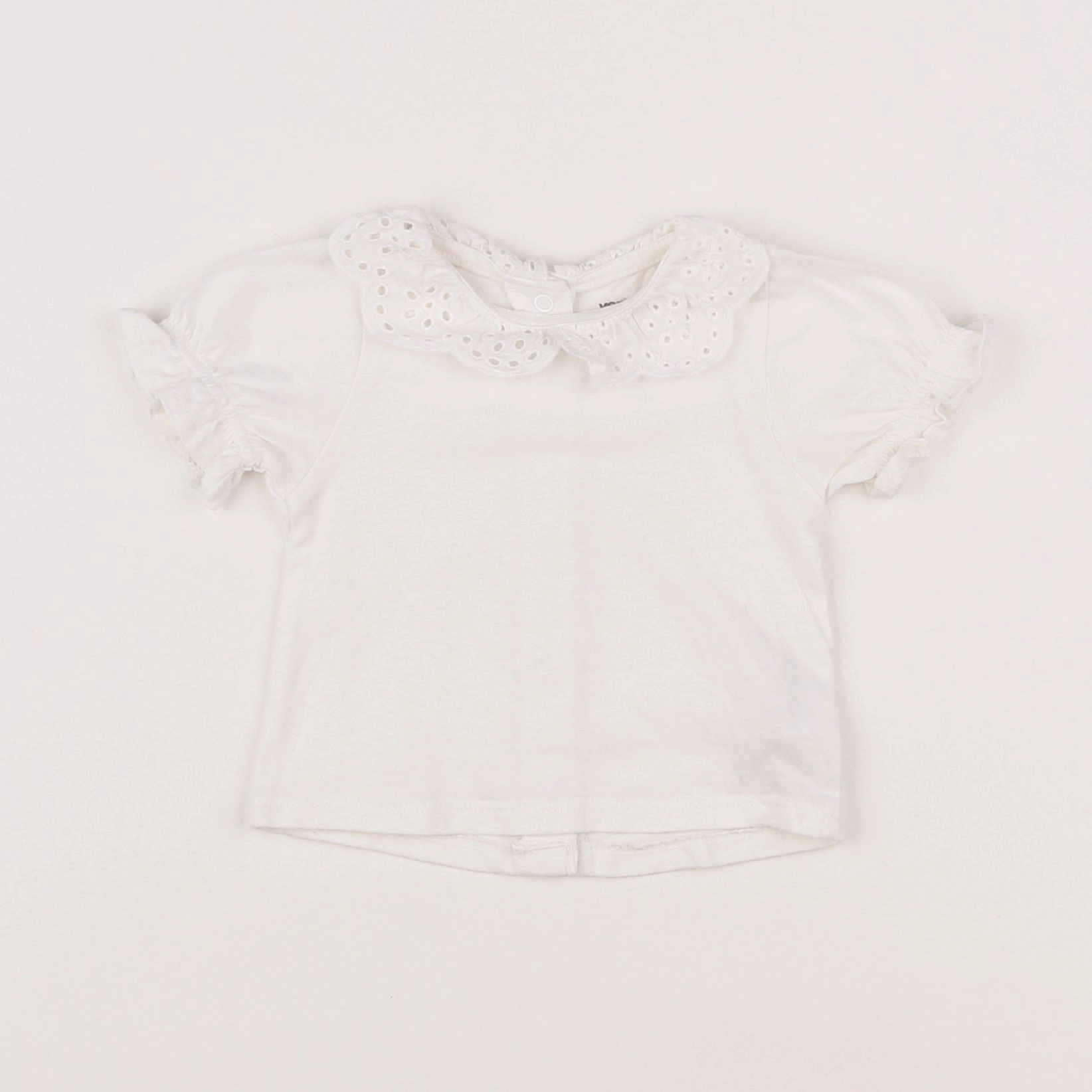 Vertbaudet - tee-shirt blanc - 1 mois