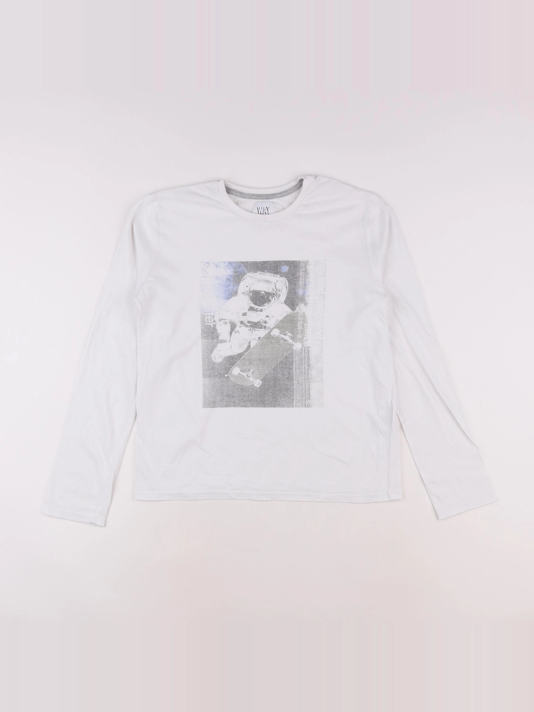 IKKS - tee-shirt blanc - 10 ans
