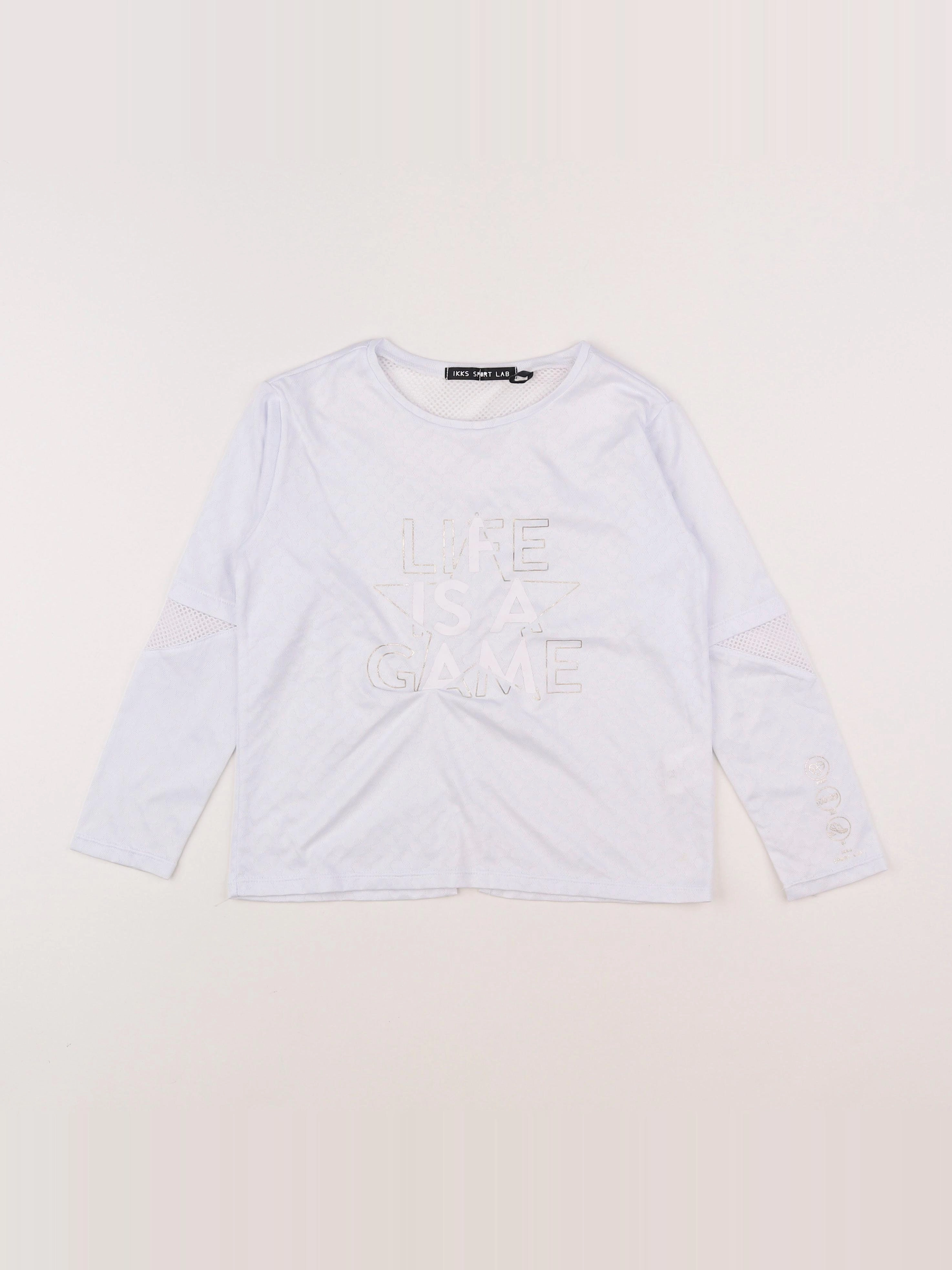 IKKS - tee-shirt blanc - 8 ans
