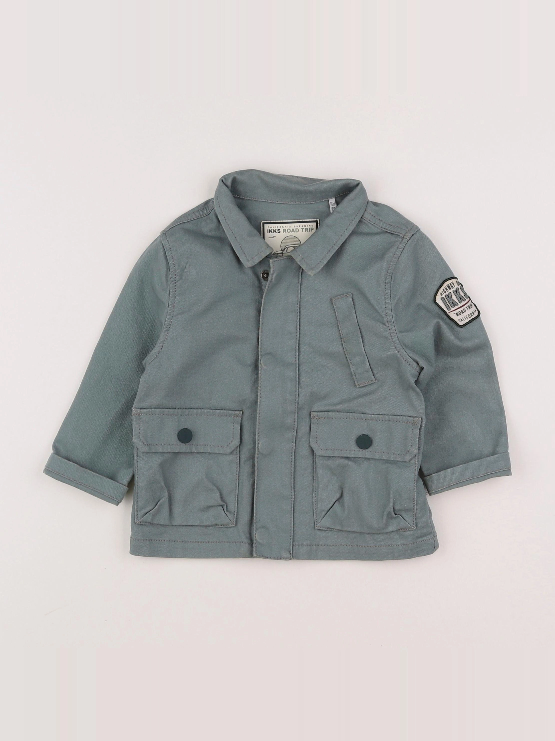 IKKS - veste imprimé au dos vert - 18 mois