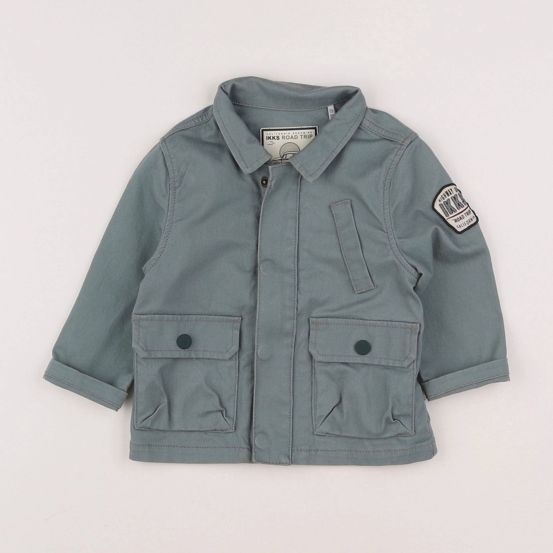 IKKS - veste imprimé au dos vert - 18 mois