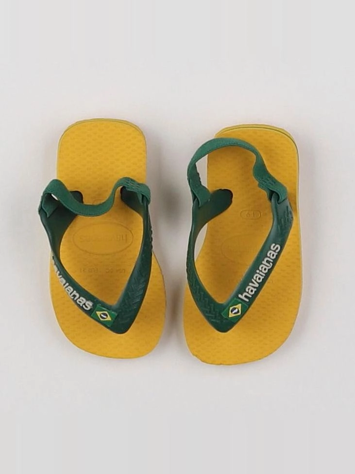 Havaianas - tongs jaune, vert - pointure 19