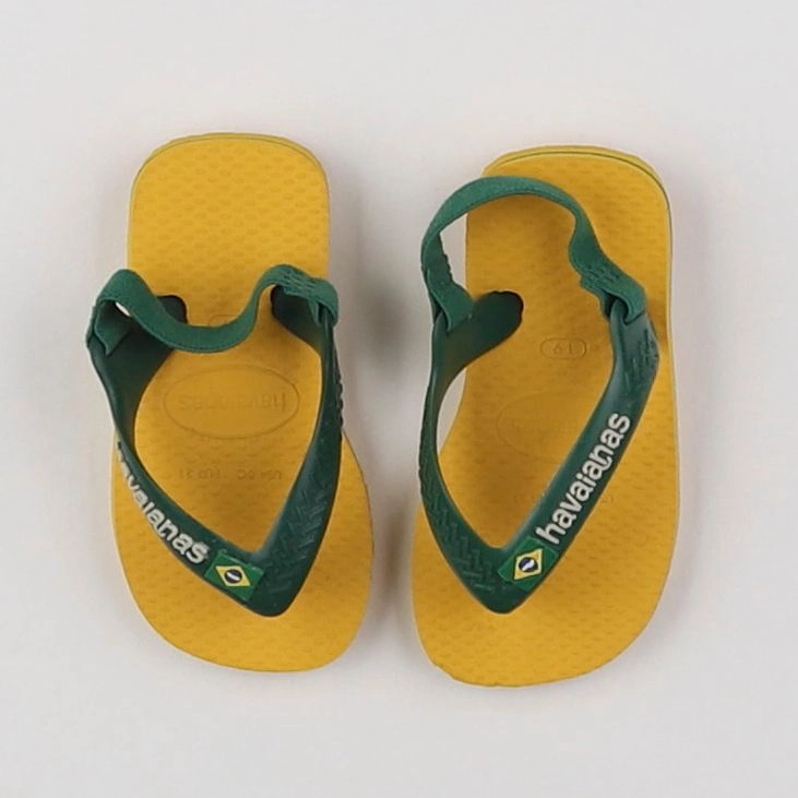 Havaianas - tongs jaune, vert - pointure 19