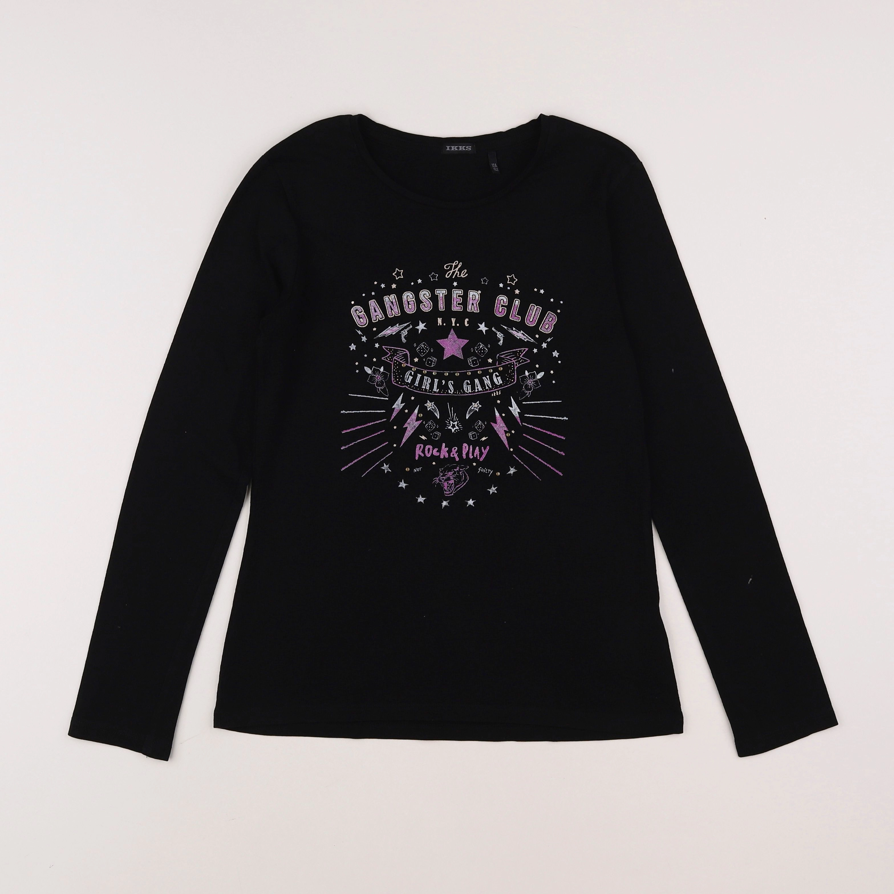 IKKS - tee-shirt noir - 12 ans