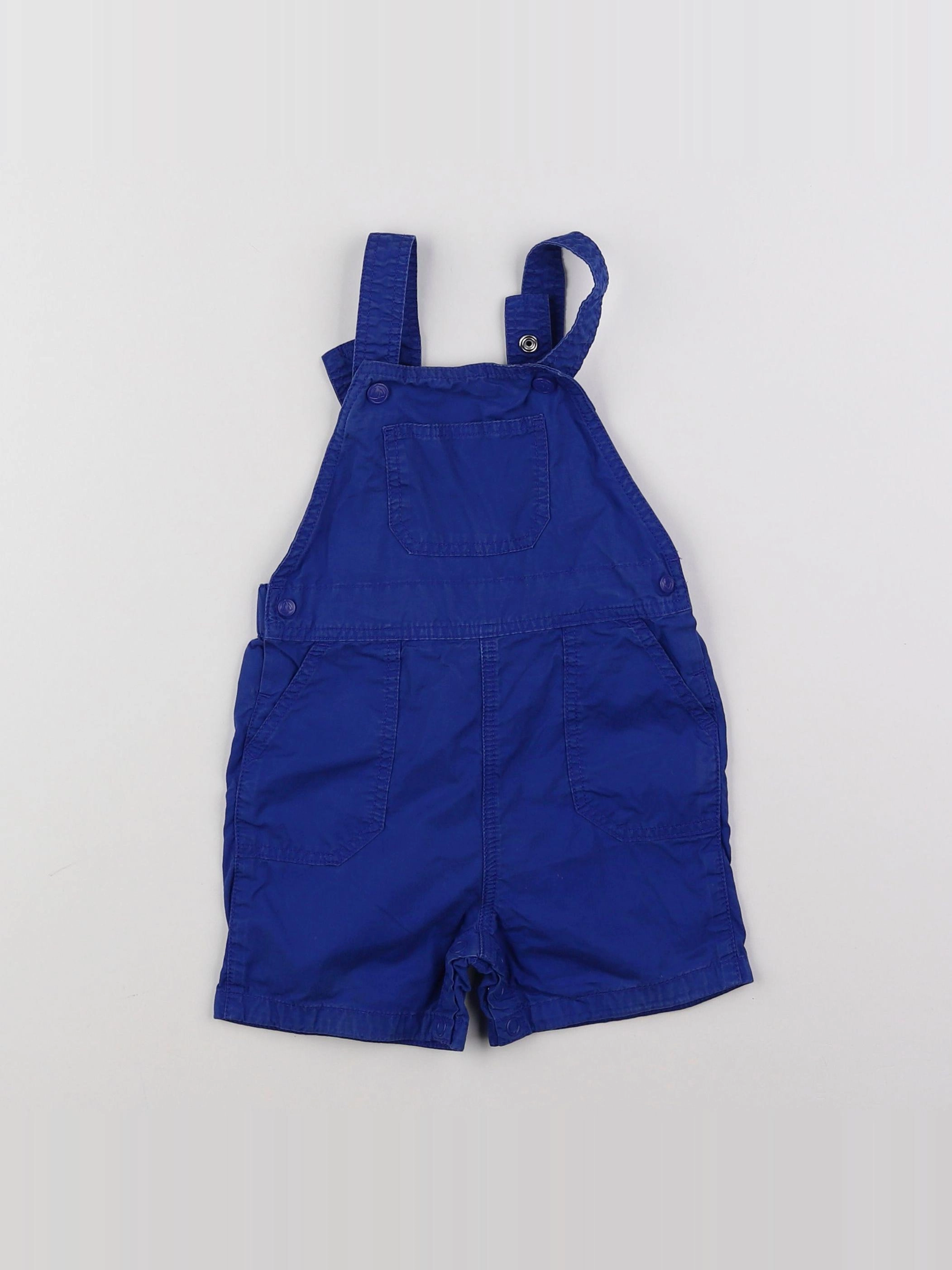 Petit Bateau - salopette bleu - 12 mois
