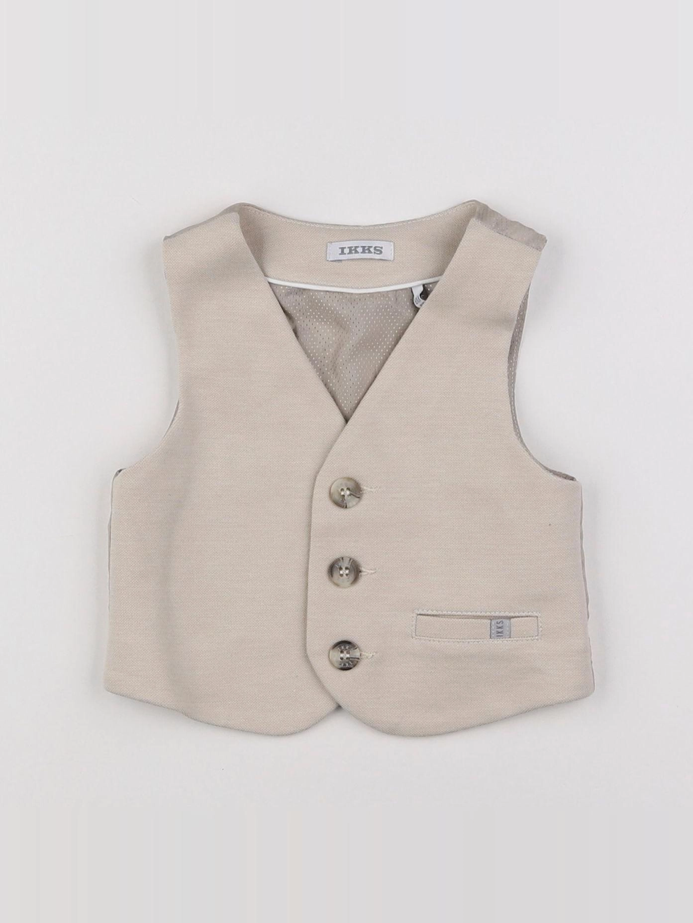 IKKS - gilet beige - 6 mois