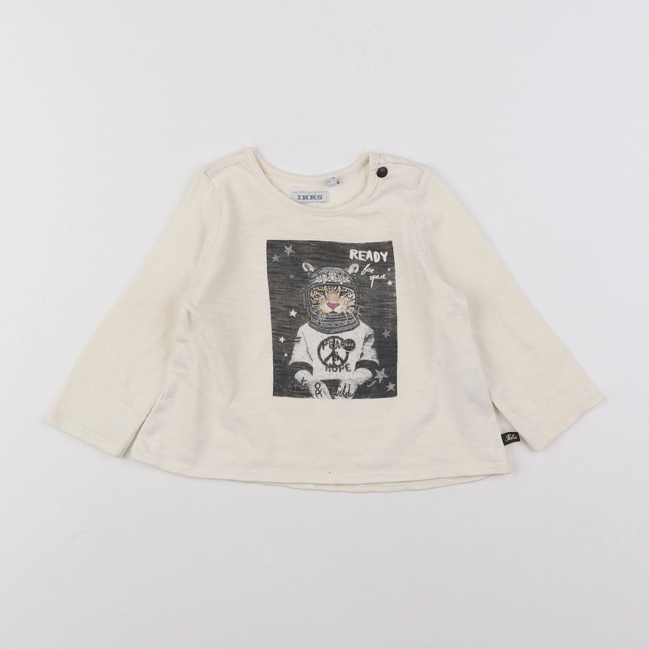 IKKS - tee-shirt beige - 12 mois