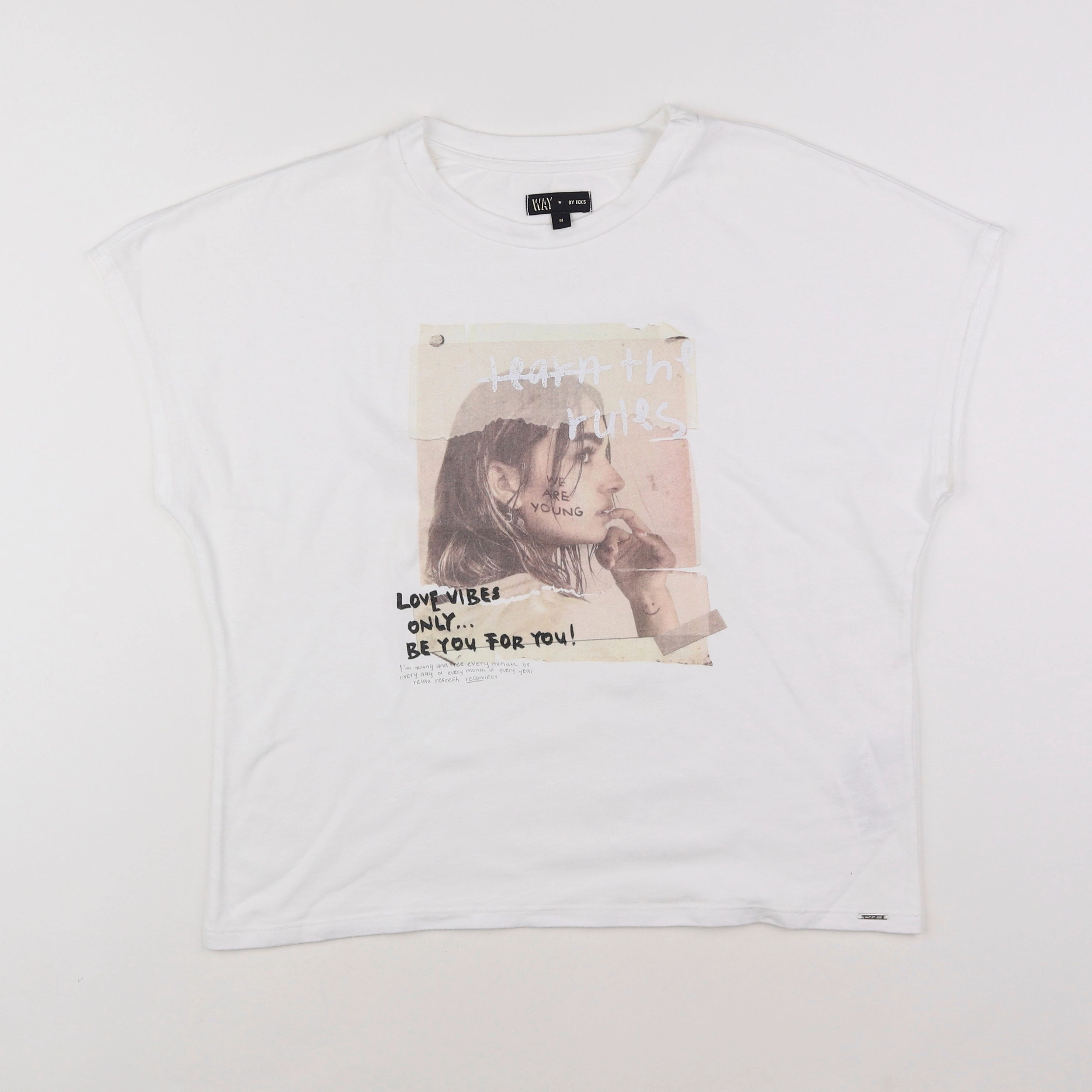 IKKS - tee-shirt blanc - 16 ans