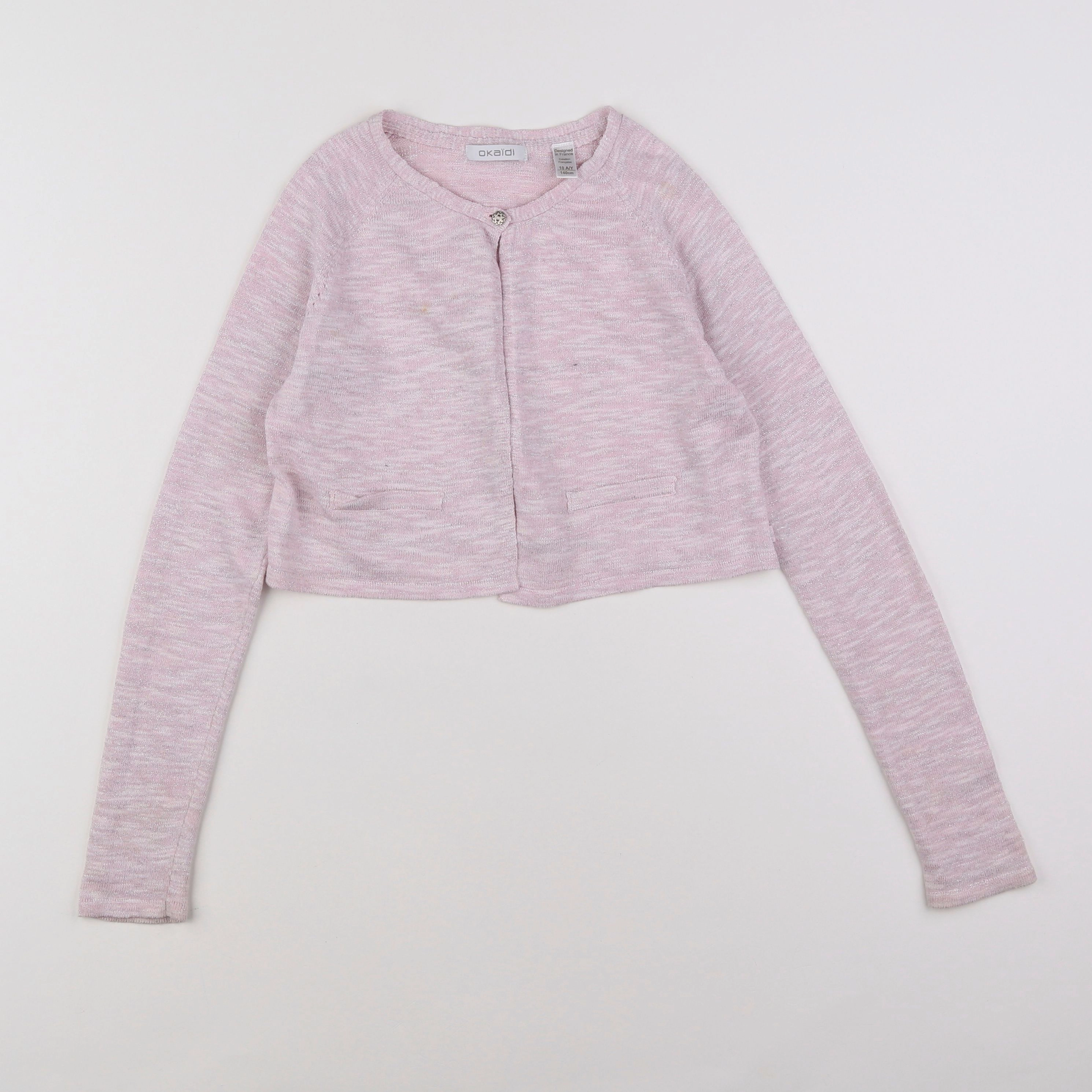 Okaidi - gilet rose - 10 ans