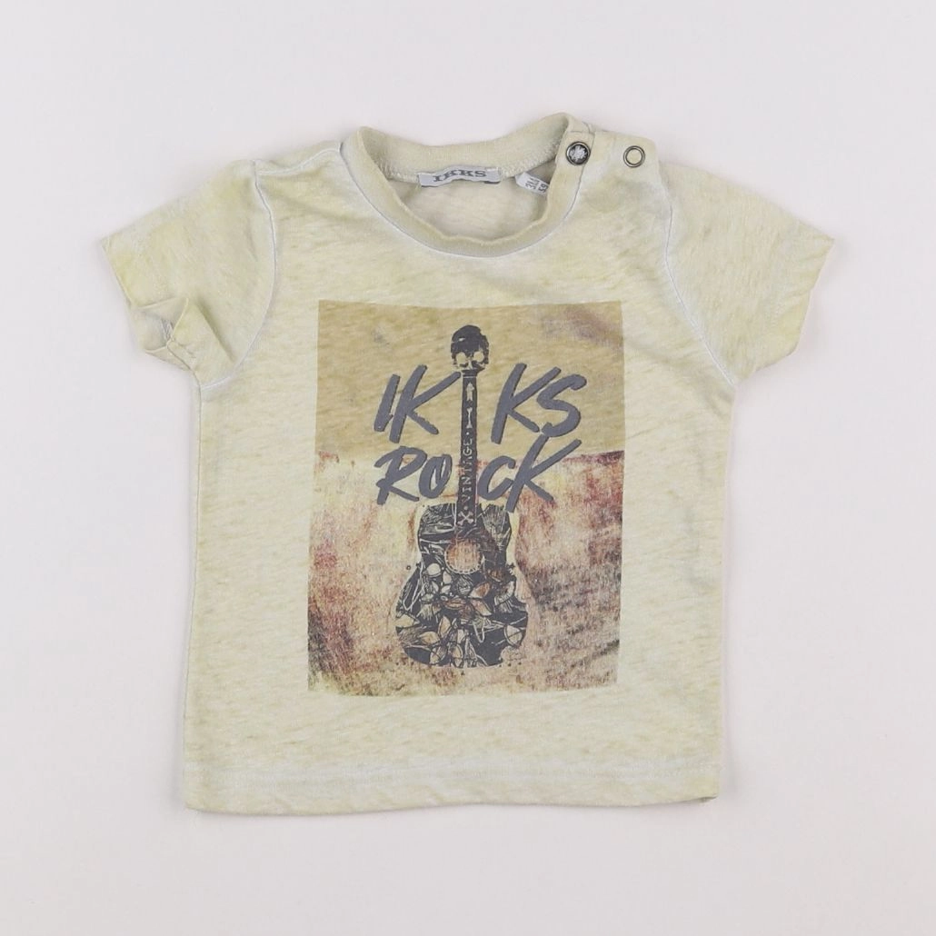 IKKS - tee-shirt jaune - 3 mois