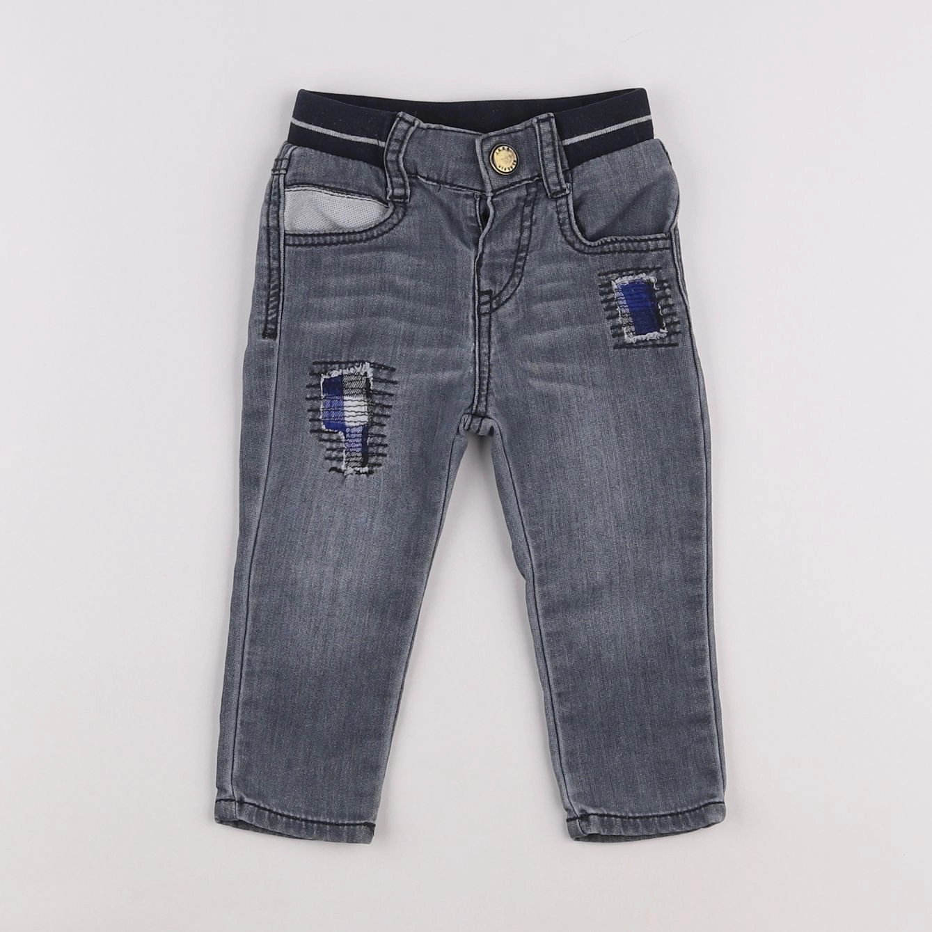 IKKS - jean gris - 12 mois