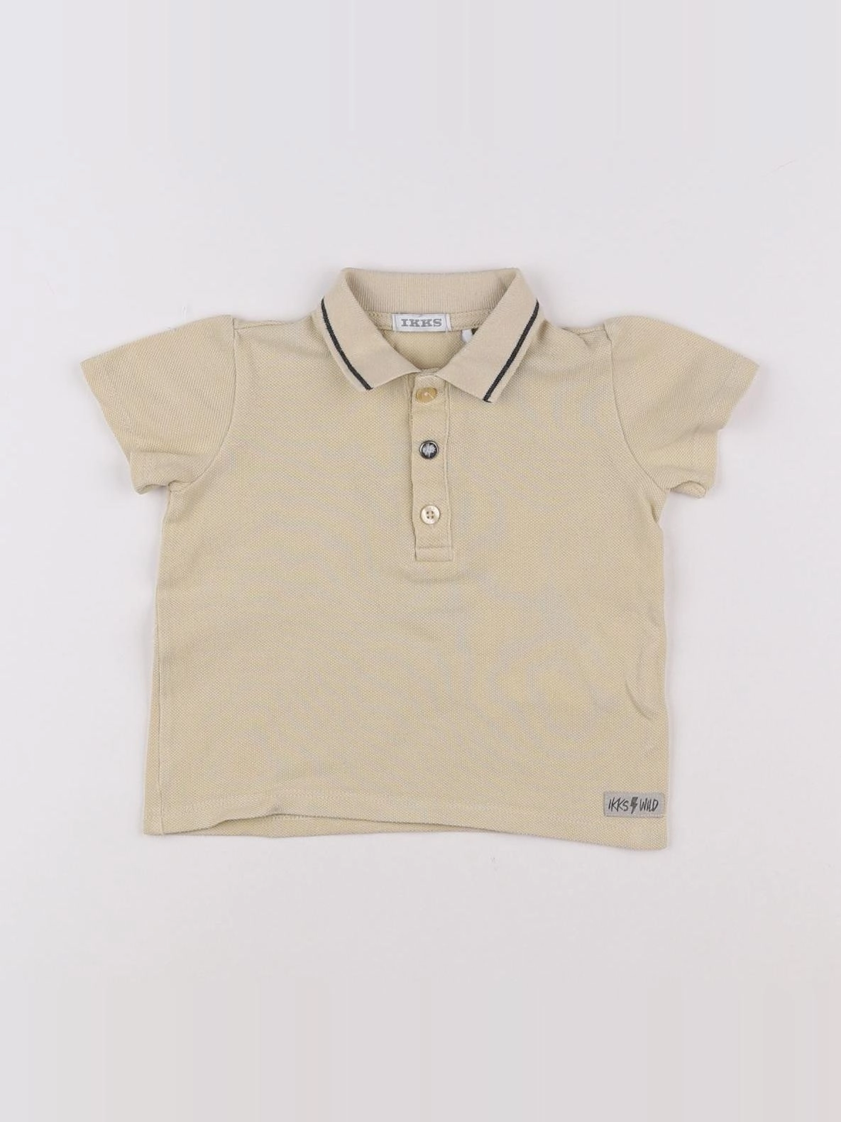IKKS - polo imprimé au dos beige - 6 mois