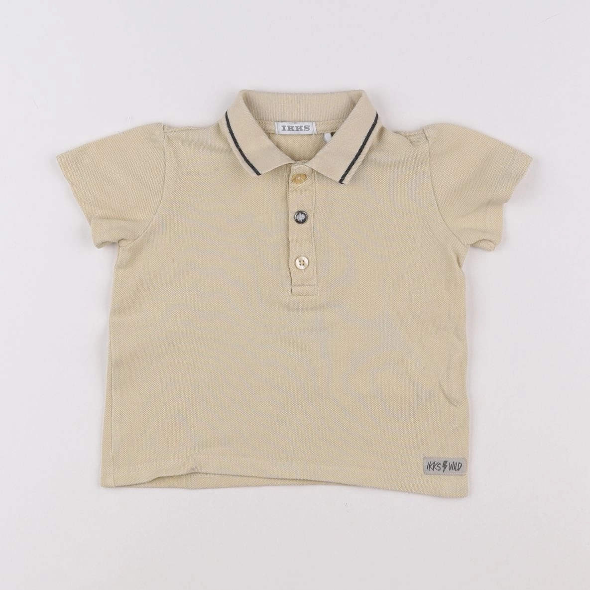 IKKS - polo imprimé au dos beige - 6 mois