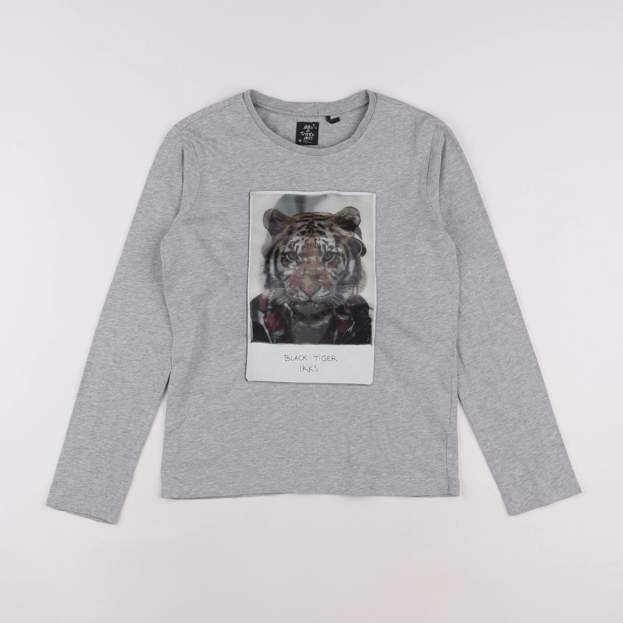 IKKS - tee-shirt gris - 10 ans