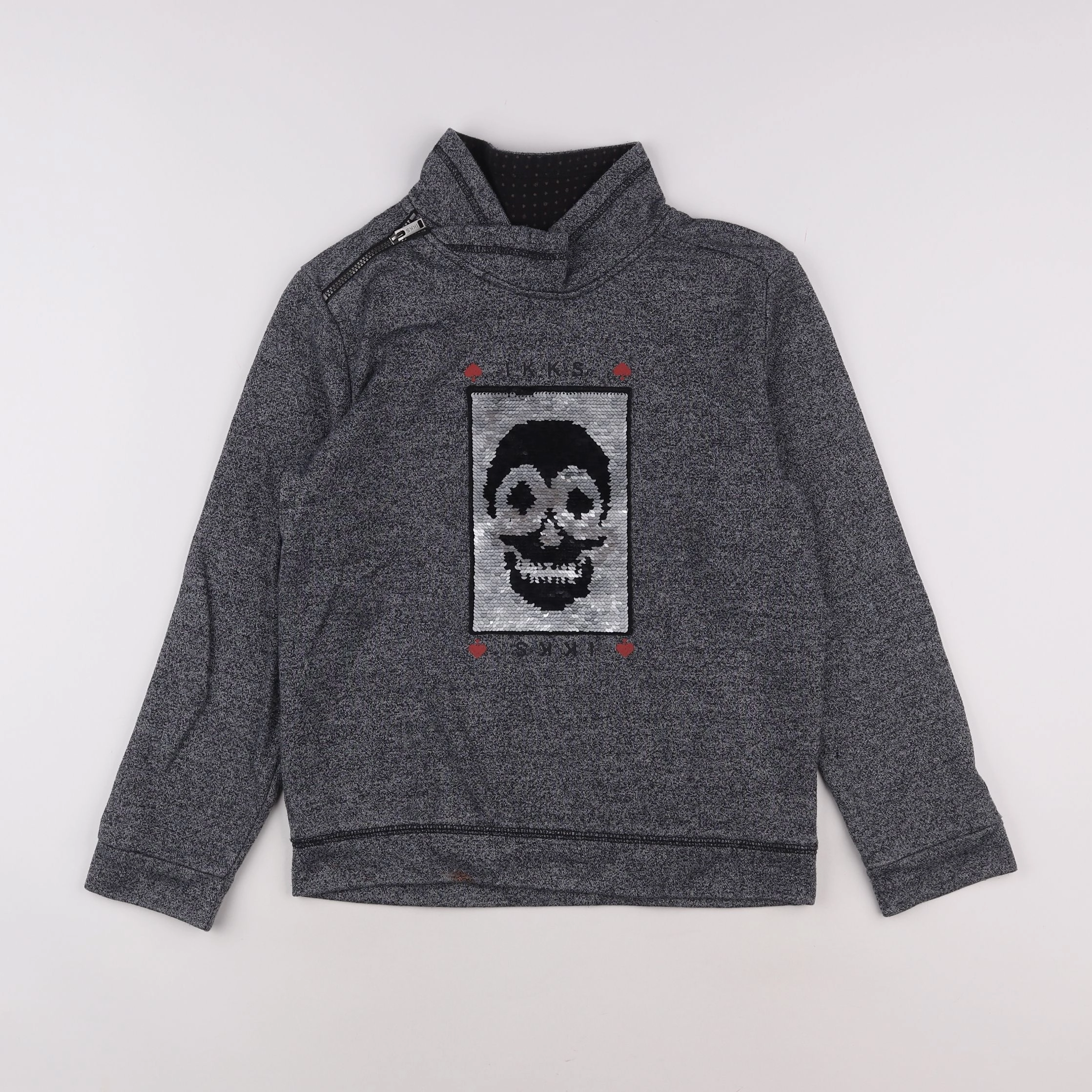 IKKS - sweat gris - 12 ans