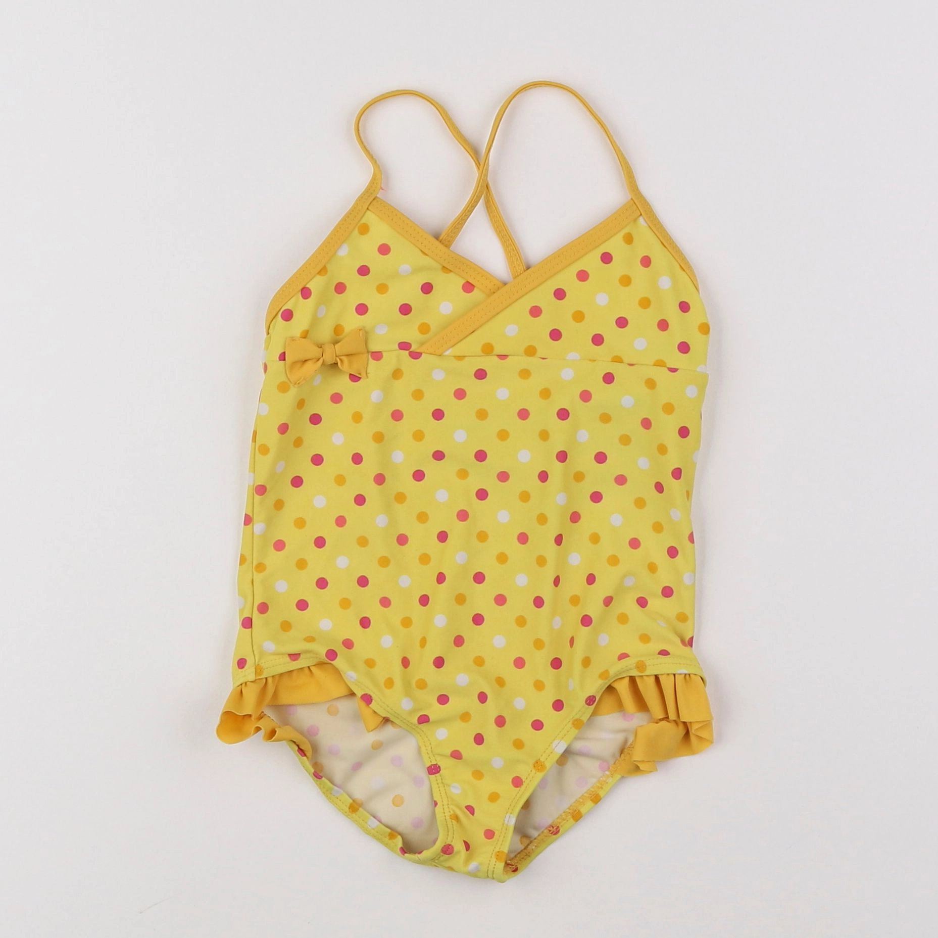 Vertbaudet - maillot de bain jaune - 4 ans