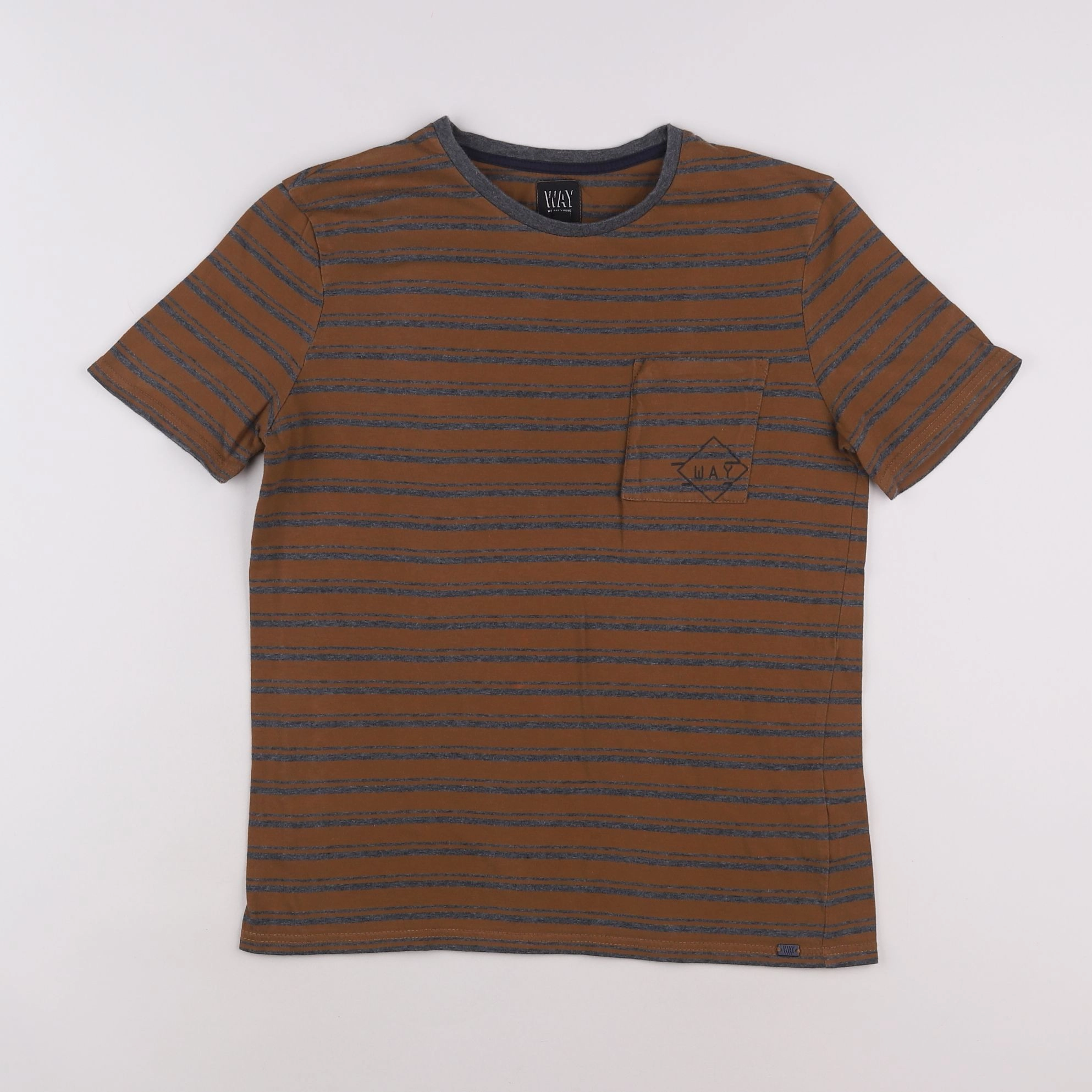 IKKS - tee-shirt marron - 14 ans