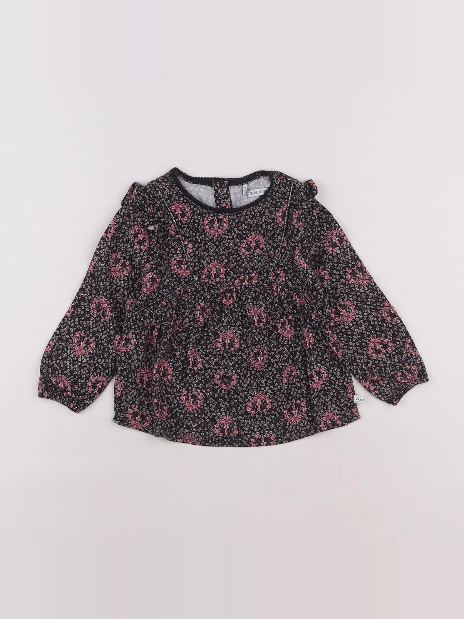 IKKS - blouse noir - 2 ans