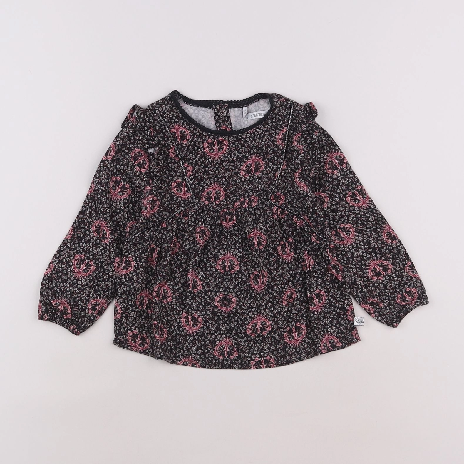 IKKS - blouse noir - 2 ans