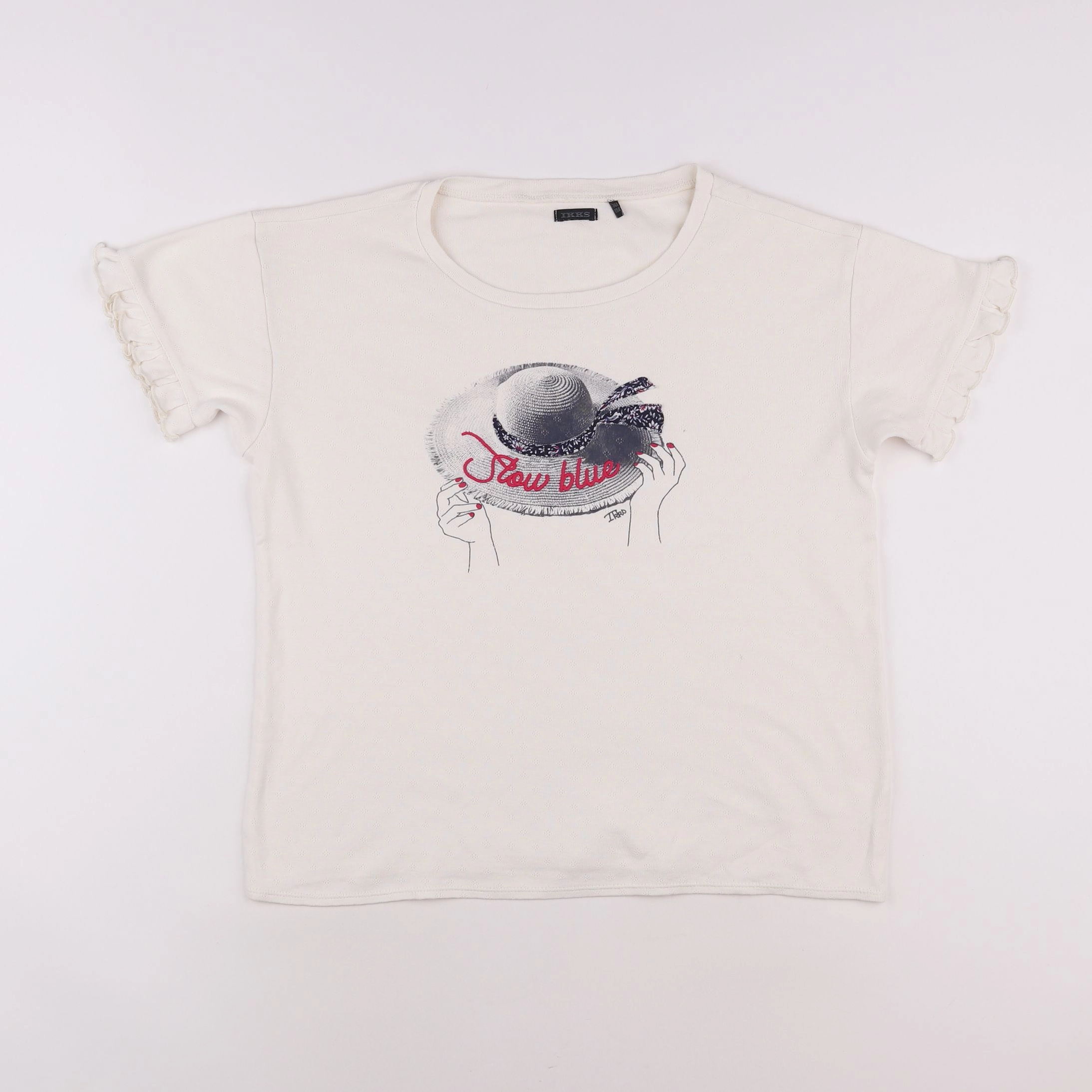 IKKS - tee-shirt blanc - 14 ans