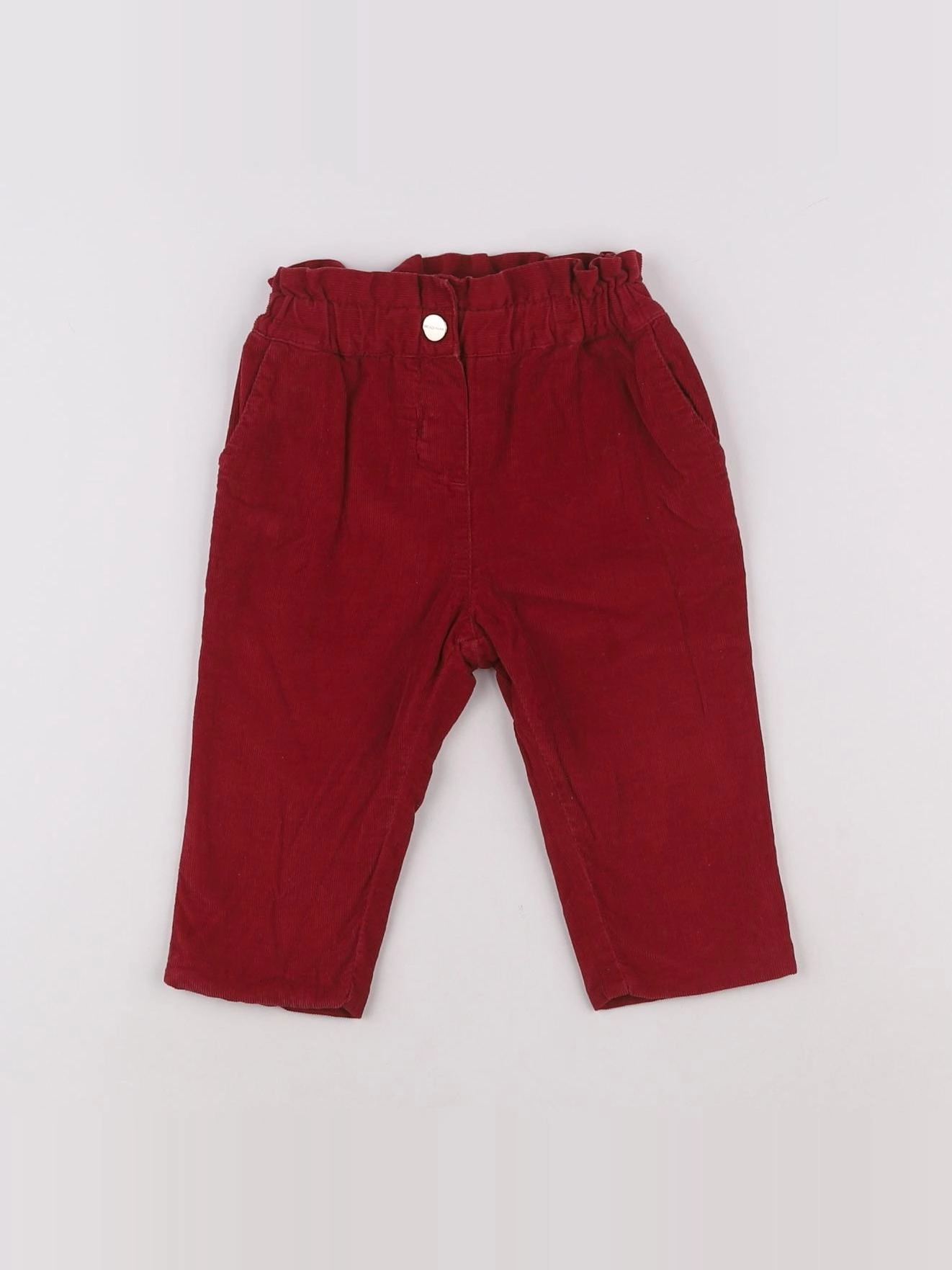 Jacadi - pantalon rouge - 12 mois