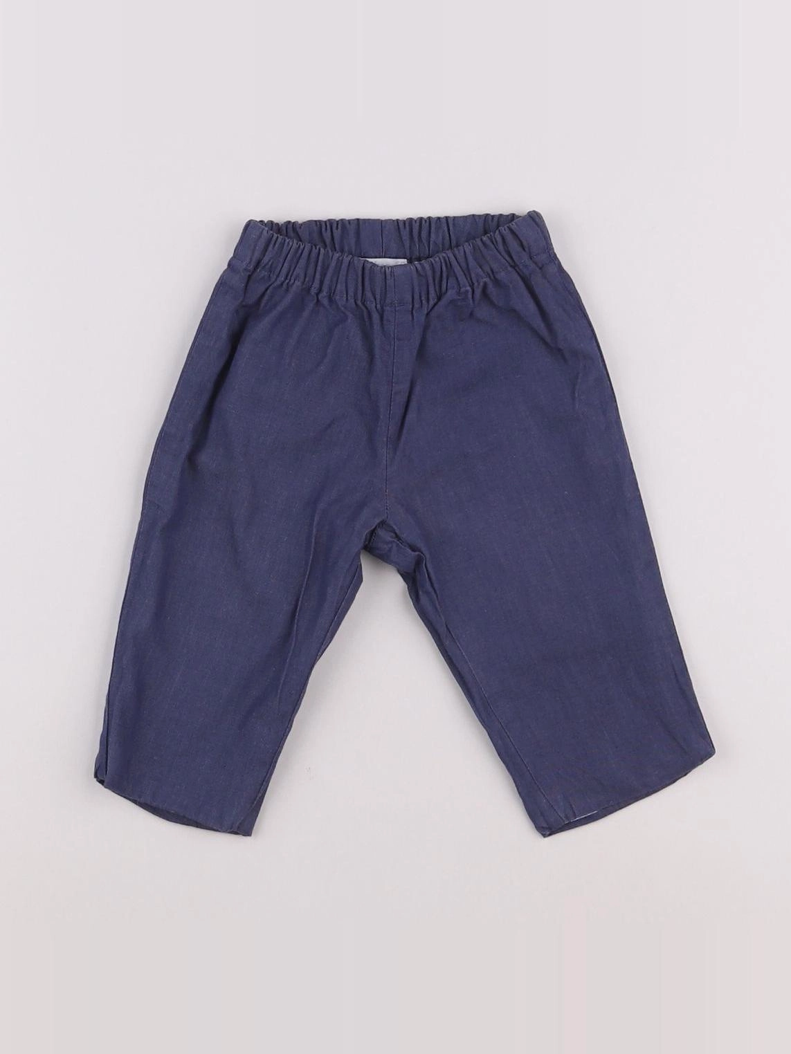 Jacadi - pantalon doublé bleu - 6 mois