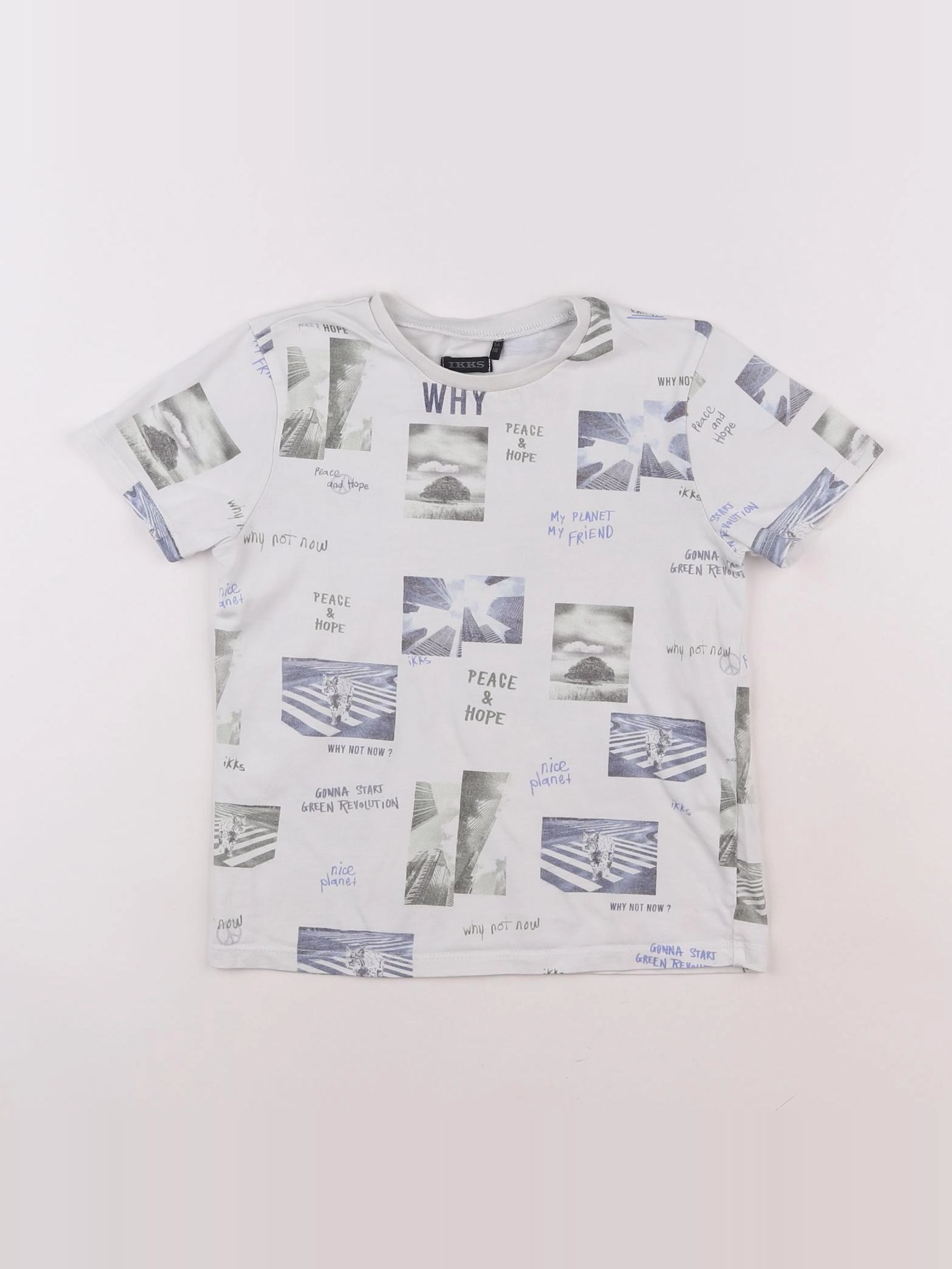 IKKS - tee-shirt blanc - 6 ans