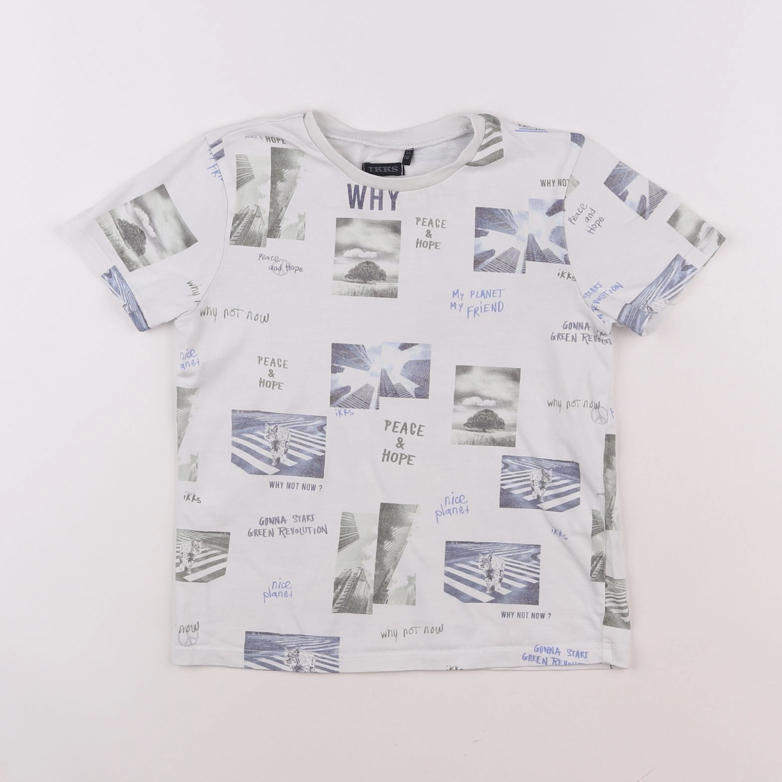 IKKS - tee-shirt blanc - 6 ans
