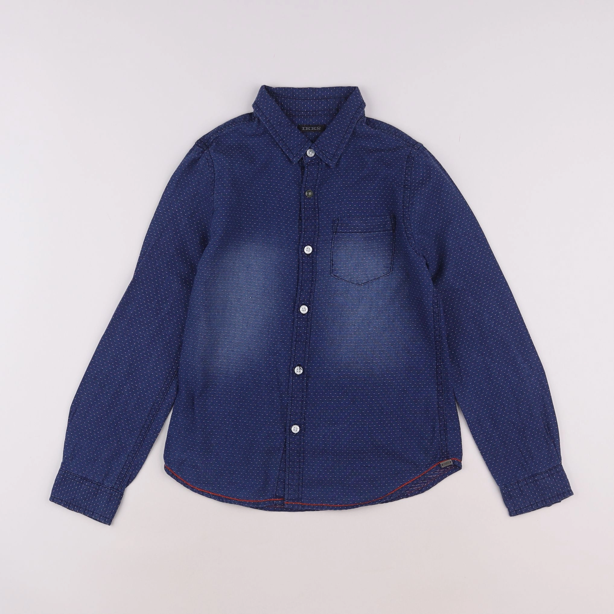 IKKS - chemise bleu - 8 ans