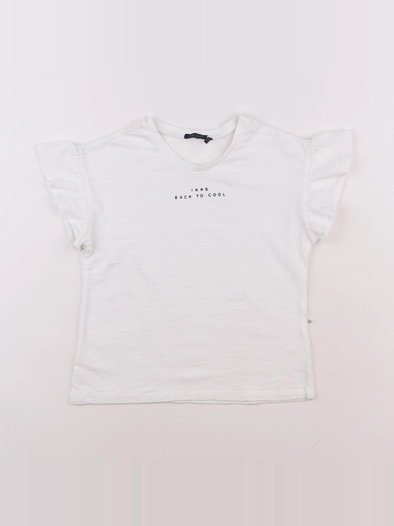 IKKS - tee-shirt blanc - 8 ans