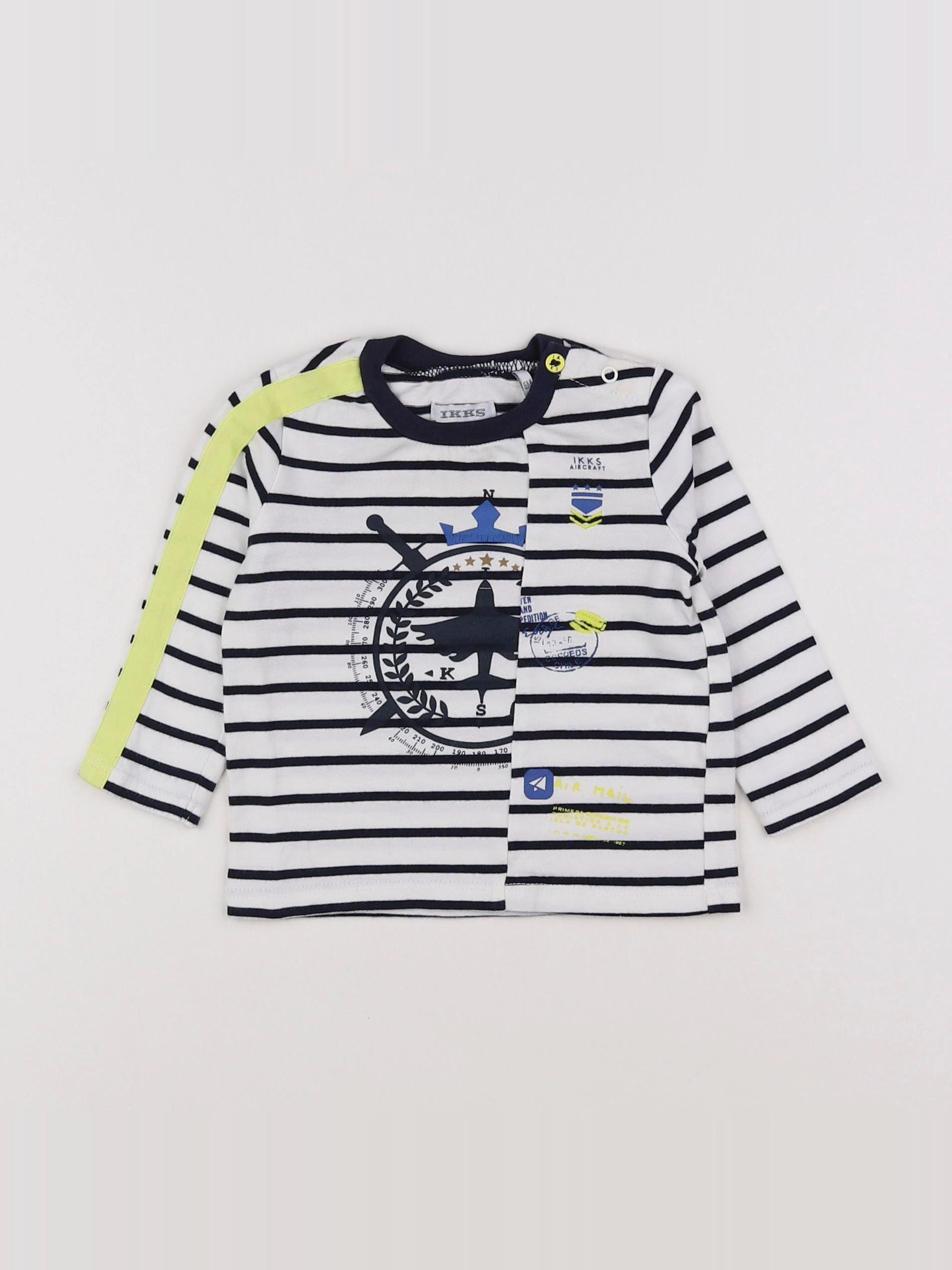 IKKS - tee-shirt blanc - 6 mois