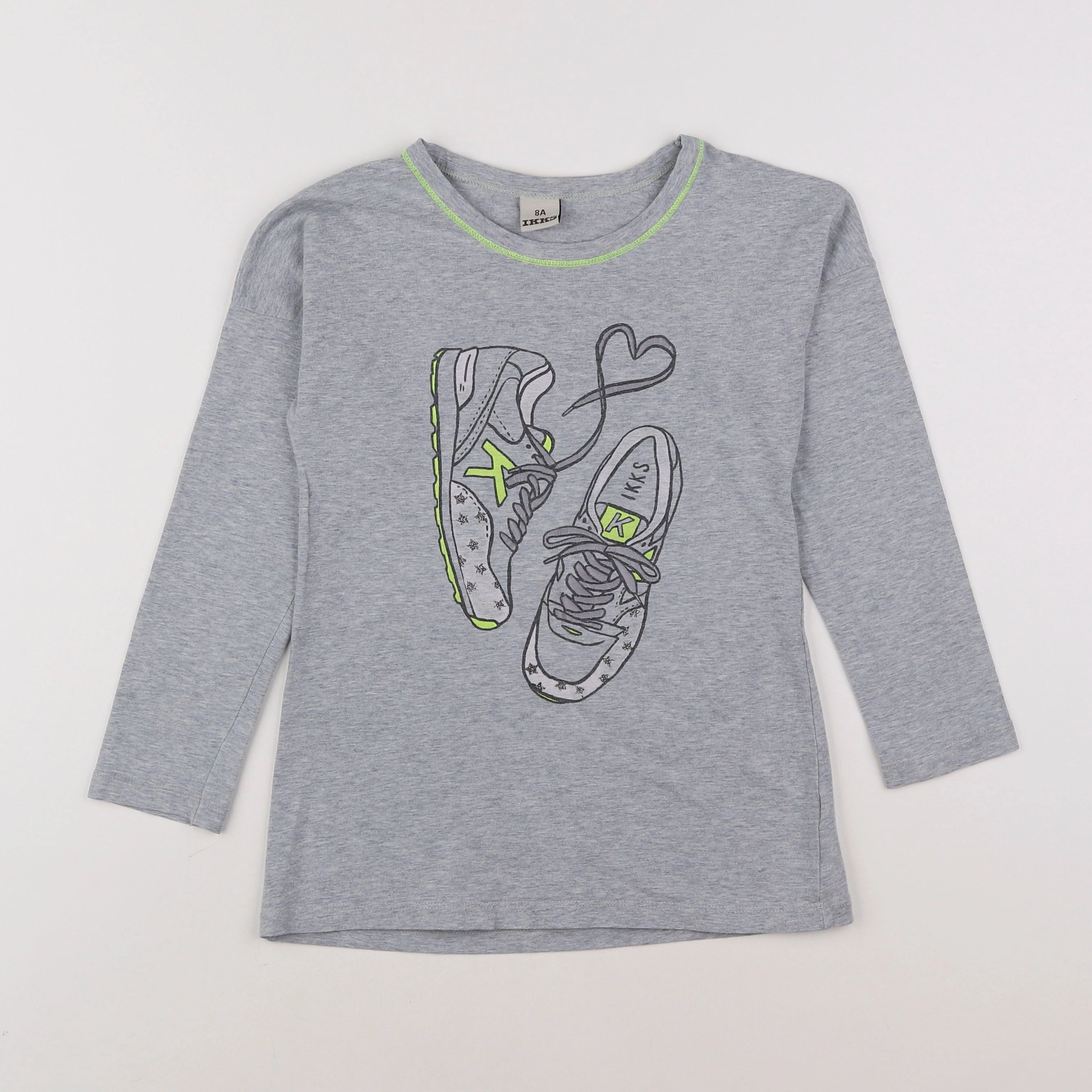 IKKS - tee-shirt gris - 8 ans