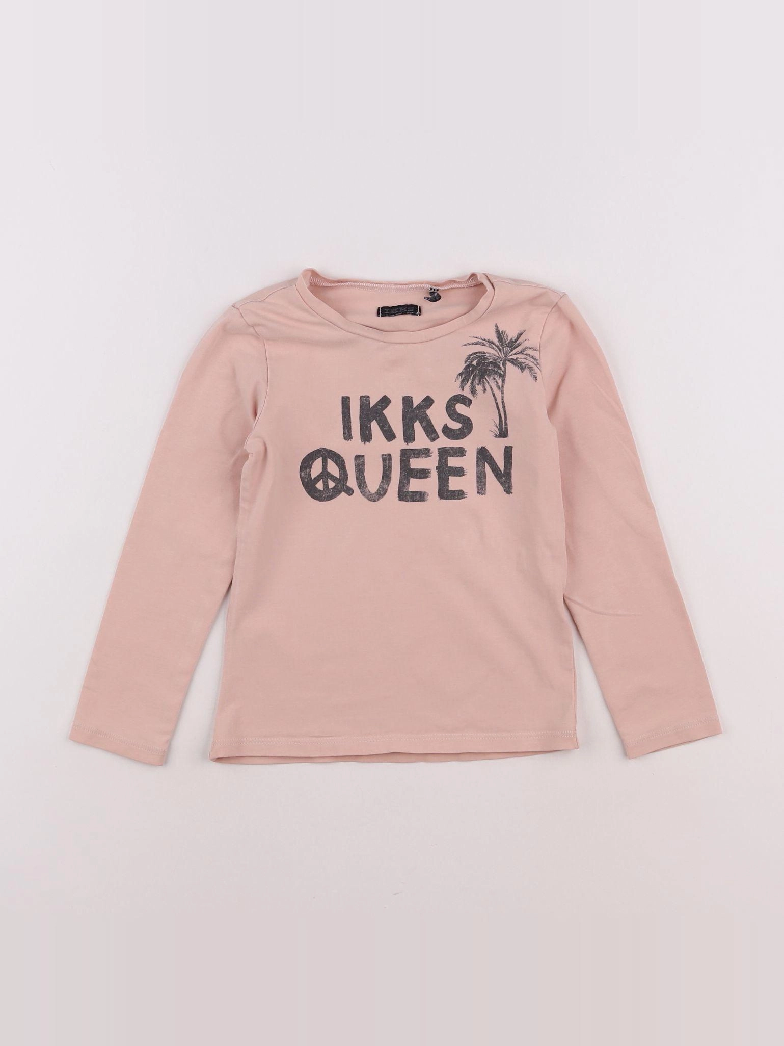 IKKS - tee-shirt rose - 4 ans