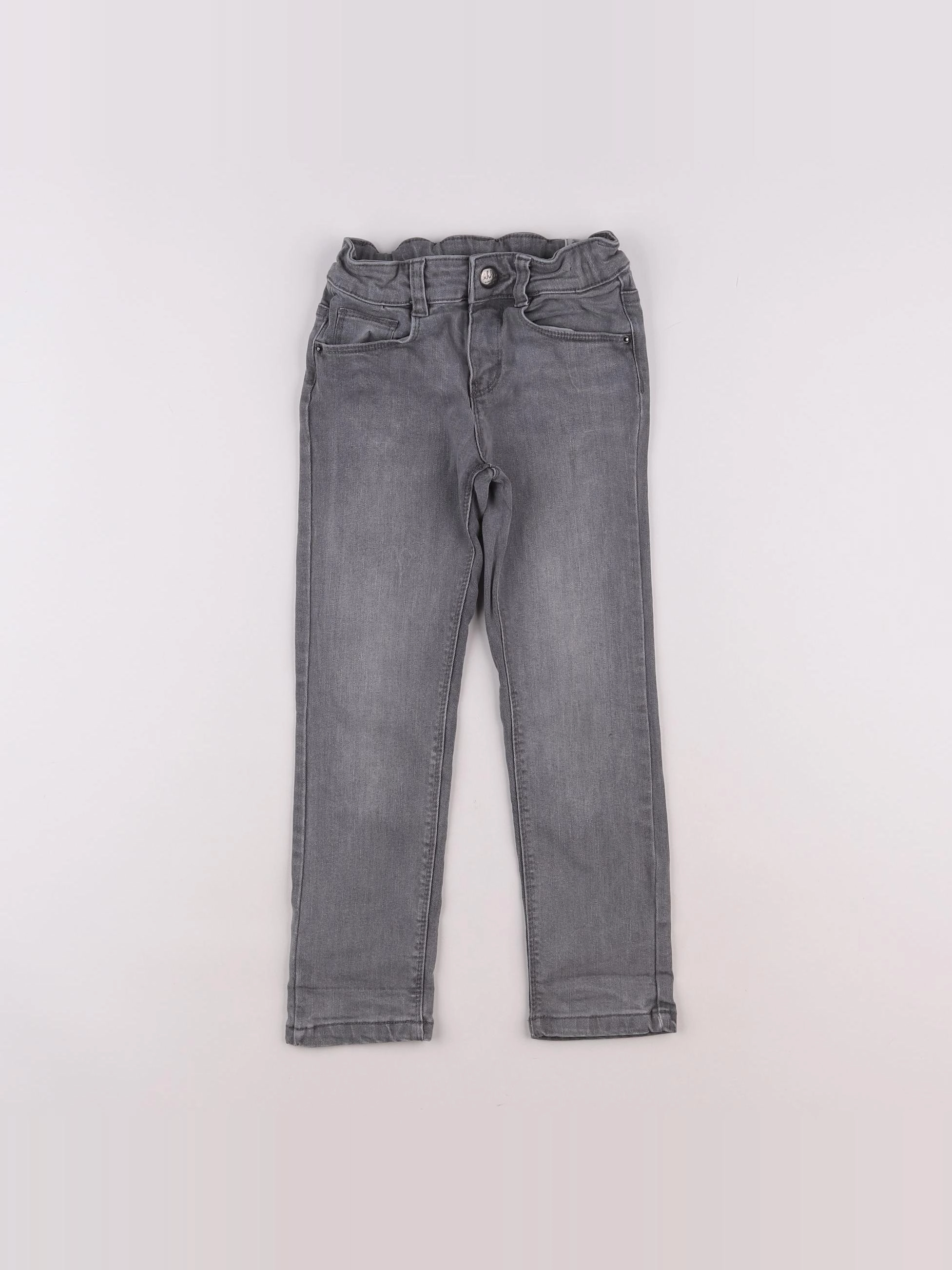 IKKS - jean gris - 8/9 ans