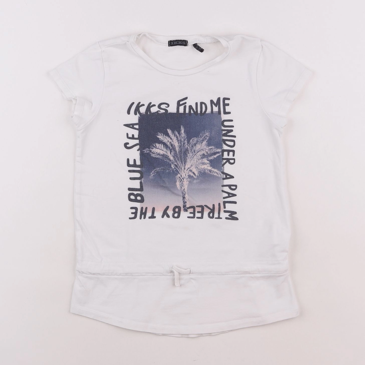 IKKS - tee-shirt blanc - 8 ans