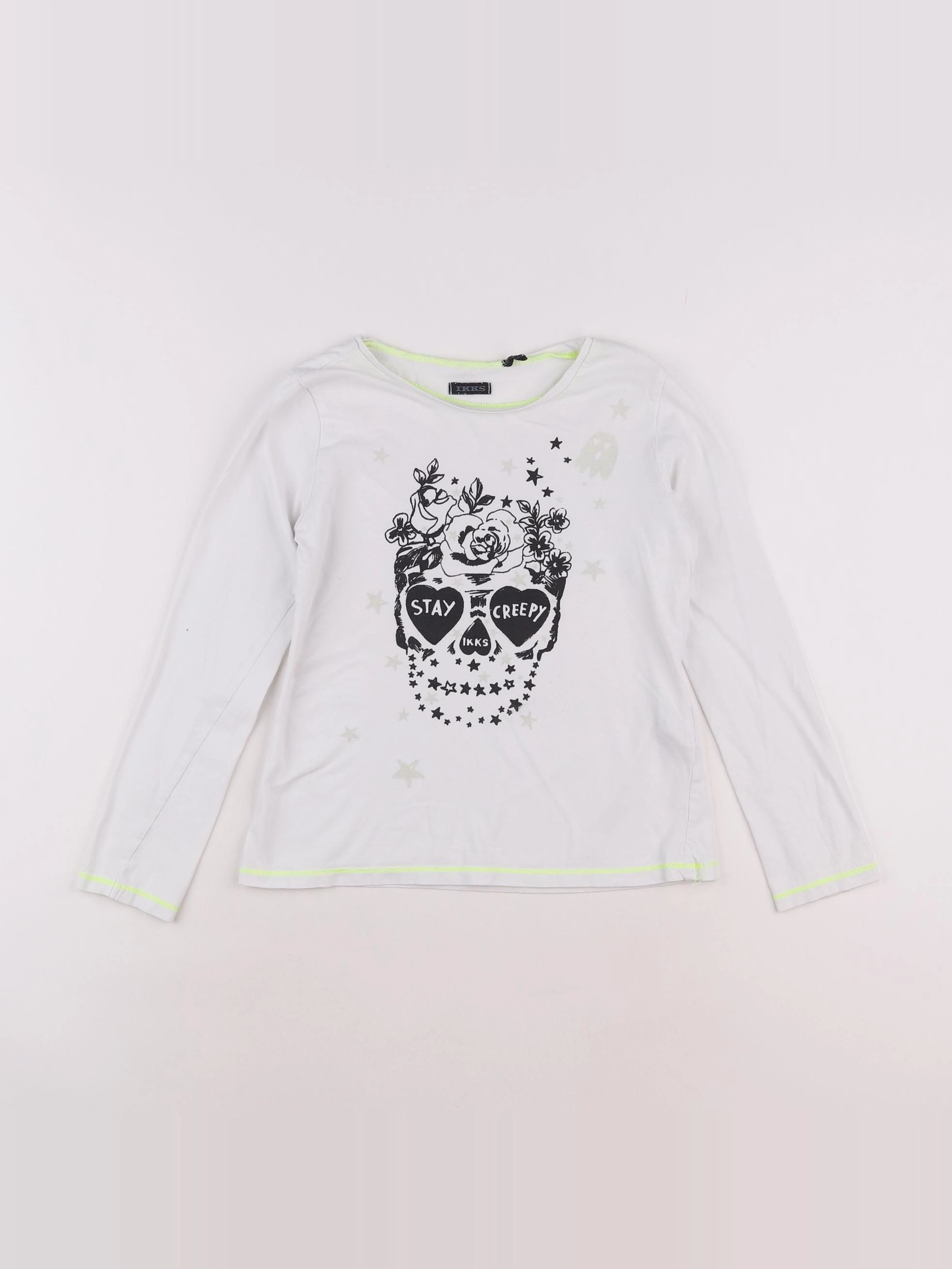IKKS - tee-shirt blanc - 10 ans