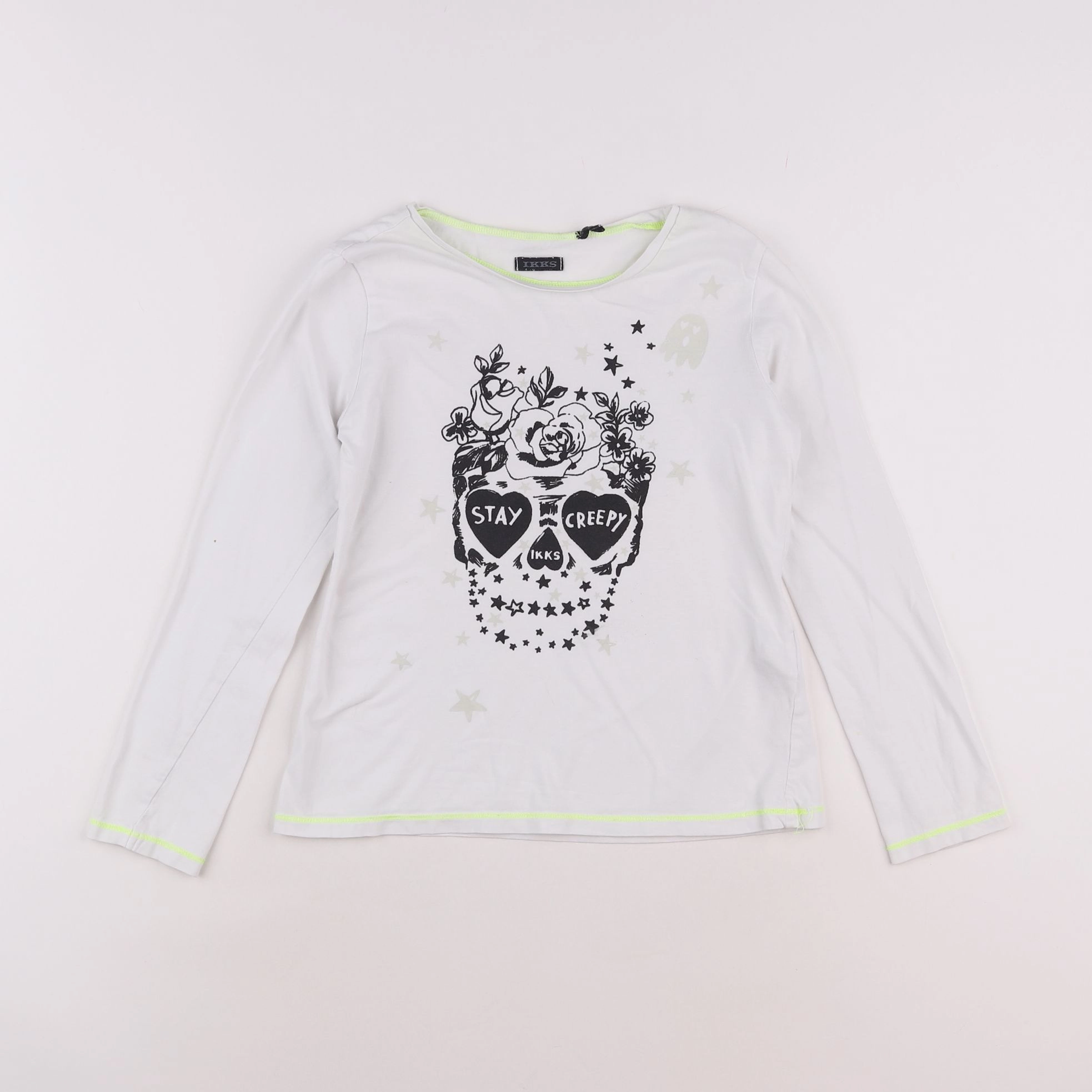 IKKS - tee-shirt blanc - 10 ans