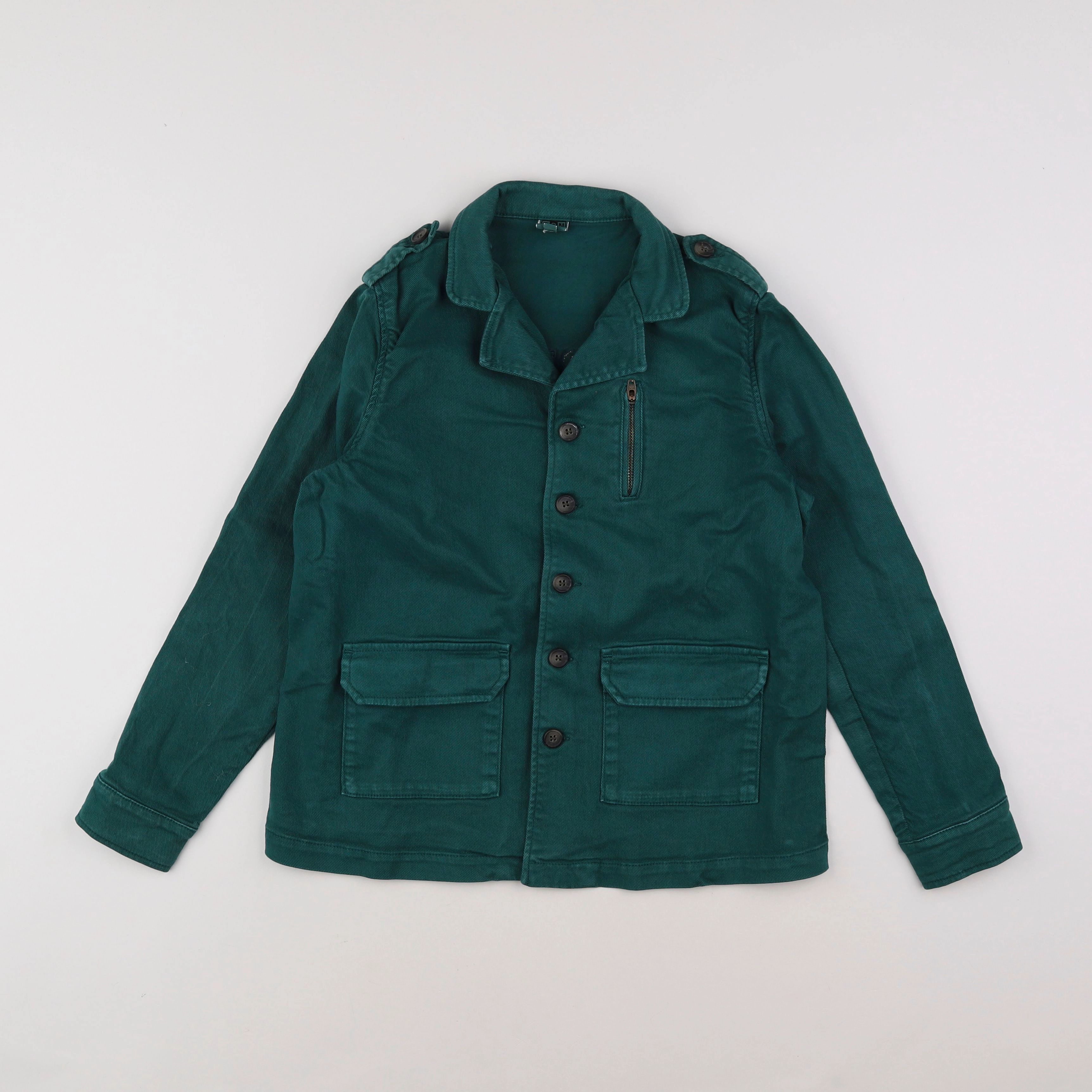 Bonton - veste imprimé au dos vert - 10 ans